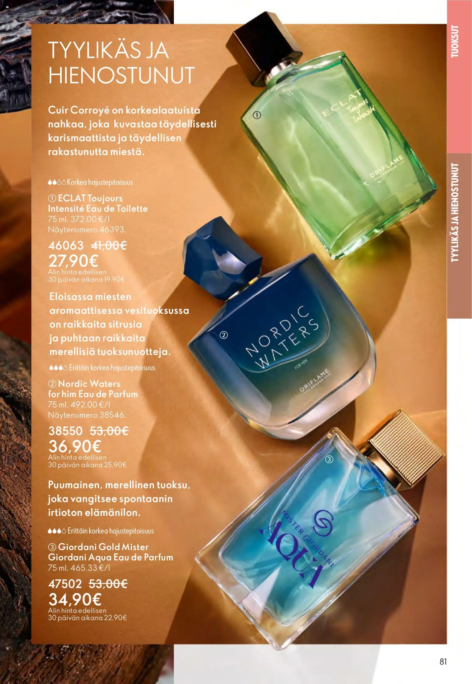 Oriflame - Esite 01 – voimassa 31.12.2025 alkaen | Sivu: 81 | Tuotteet: Eau de toilette