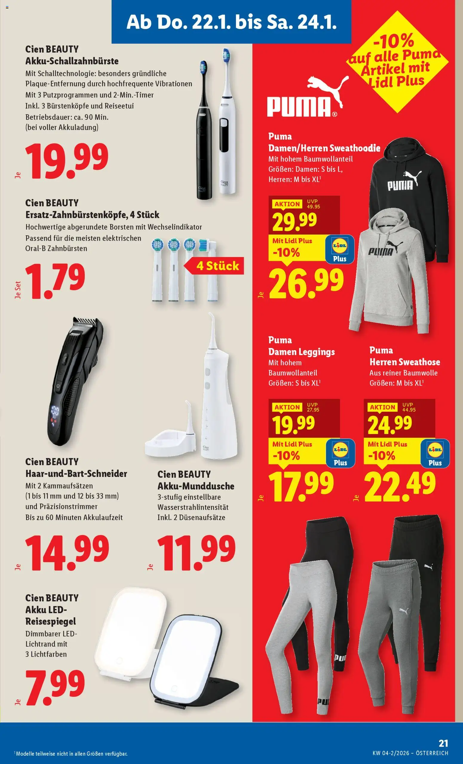 Lidl Flugblatt gültig ab 22.01.2026 | Seite: 25 | Produkte: Leggings