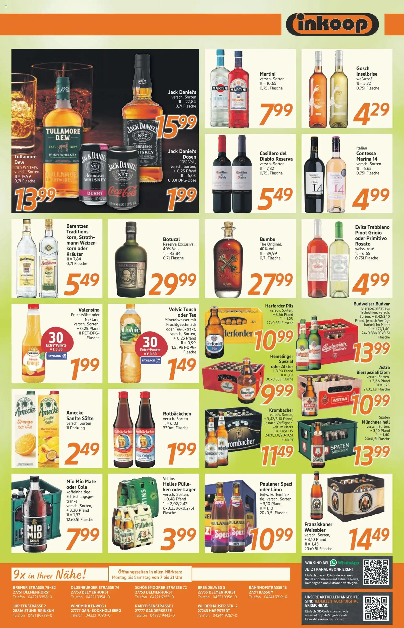 Inkoop Prospekt 	 – gültig ab 23.03.2026 | Seite: 7 | Produkte: Pils, Budweiser, Tee, Volvic