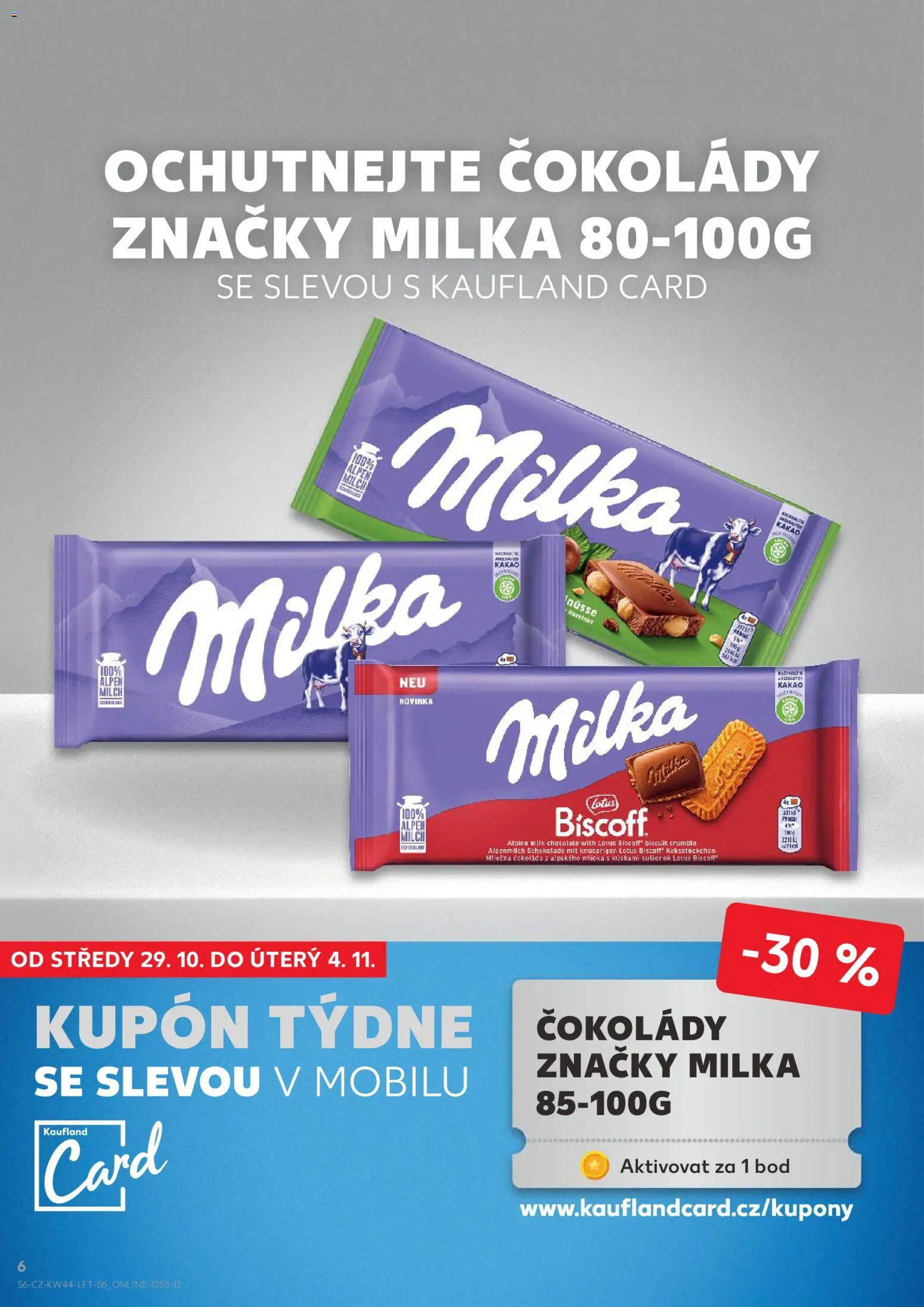 Kaufland leták - Kolín od 29.10.2025 | Strana: 6 | Produkty: Lotus Biscoff, Kakao, Lotus, Milk chocolate