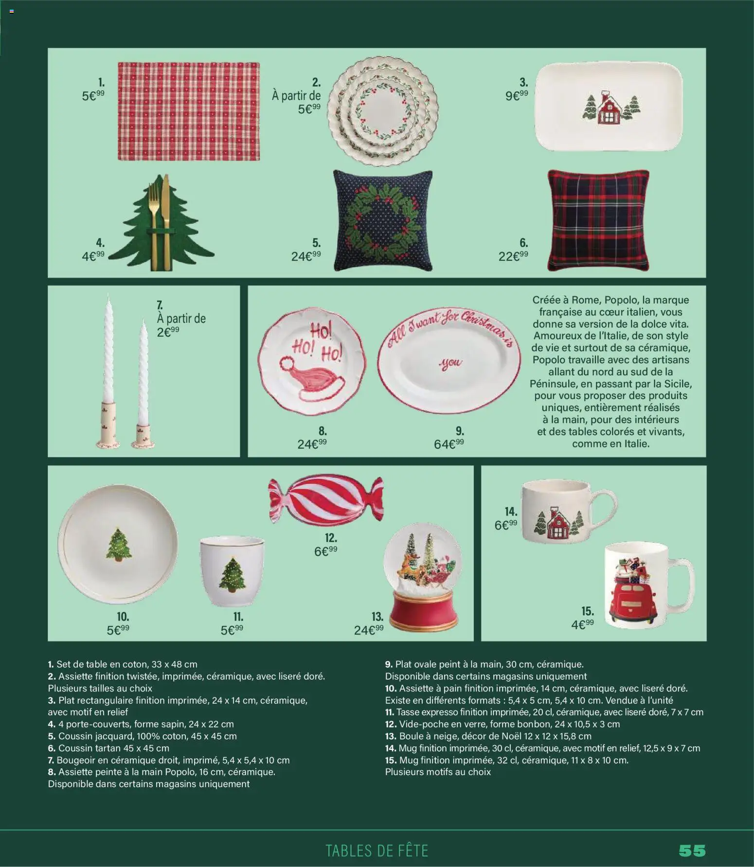 {H1} | Page: 55 | Produits: Table, Pain