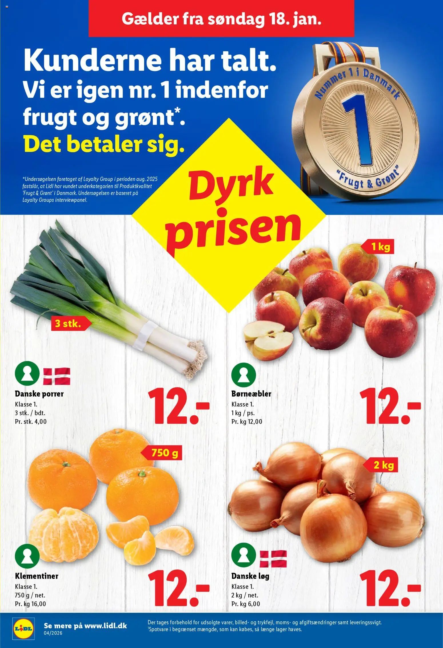 Lidl tilbudsavis – gyldig fra 18.01.2026 | Side: 3 | Produkter: Løg, Porrer, Søm