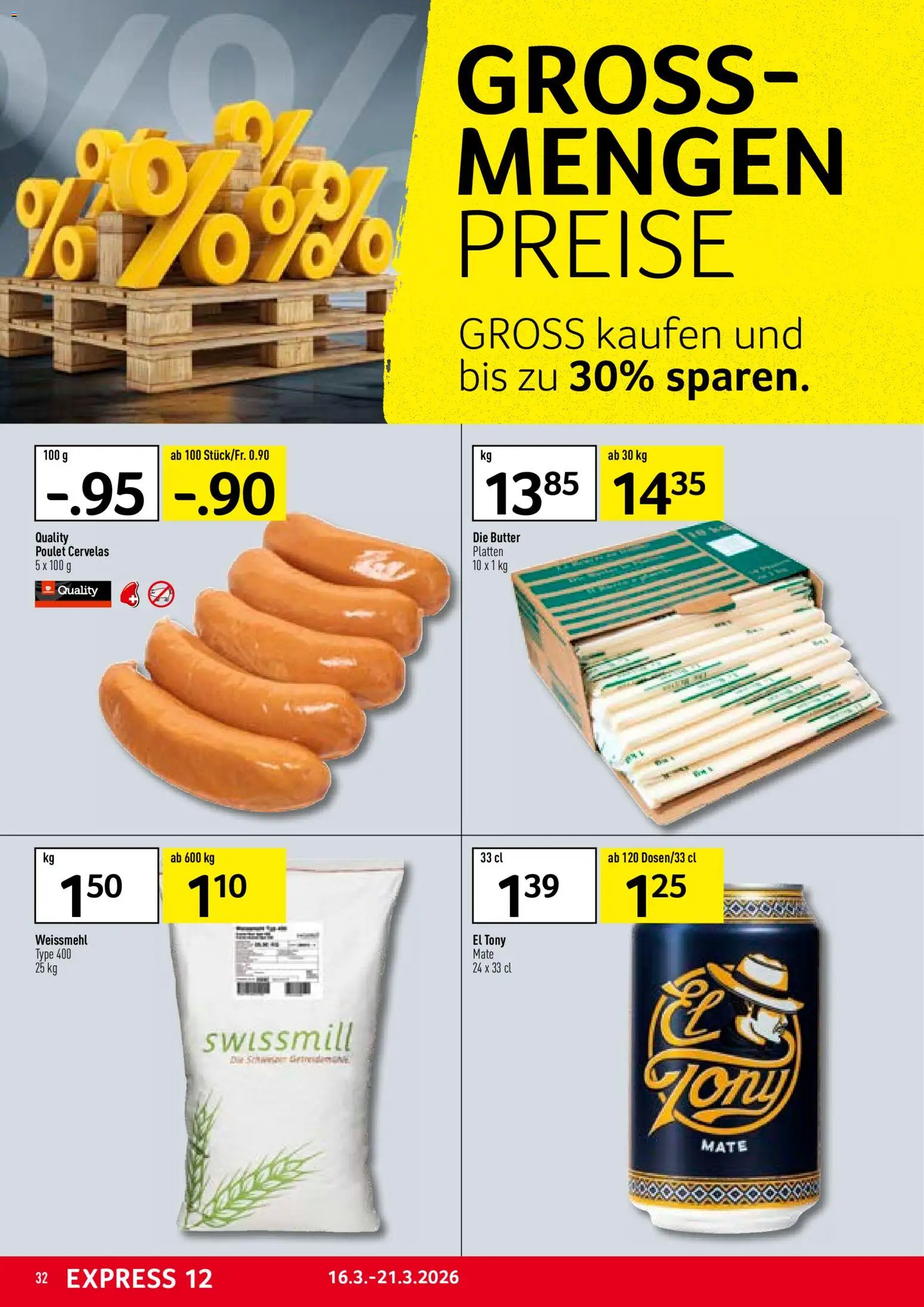 Prodega aktionen – gültig ab 16.03.2026 | Seite: 32 | Produkte: Butter
