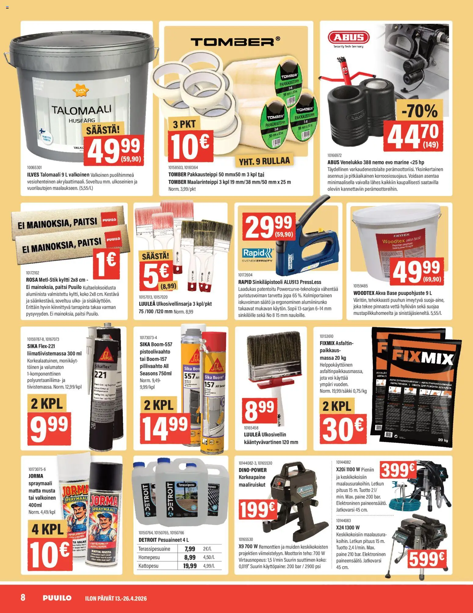 Puuilo tarjoukset – voimassa 13.04.2026 alkaen | Sivu: 8