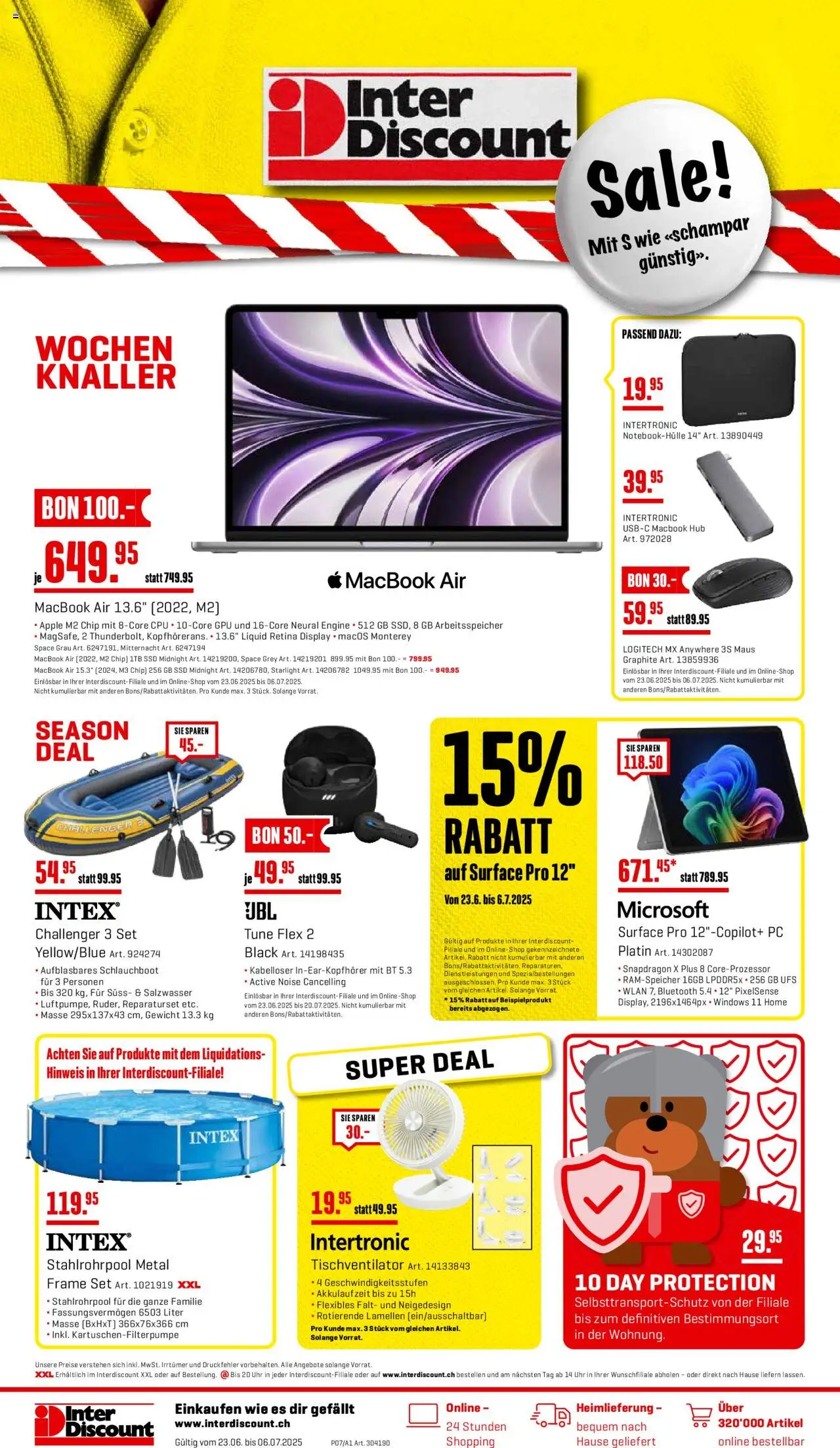 Interdiscount Aktionen ab 23.06.2025 | Seite: 20 | Produkte: Uhr, Maus, Apple, Gewicht