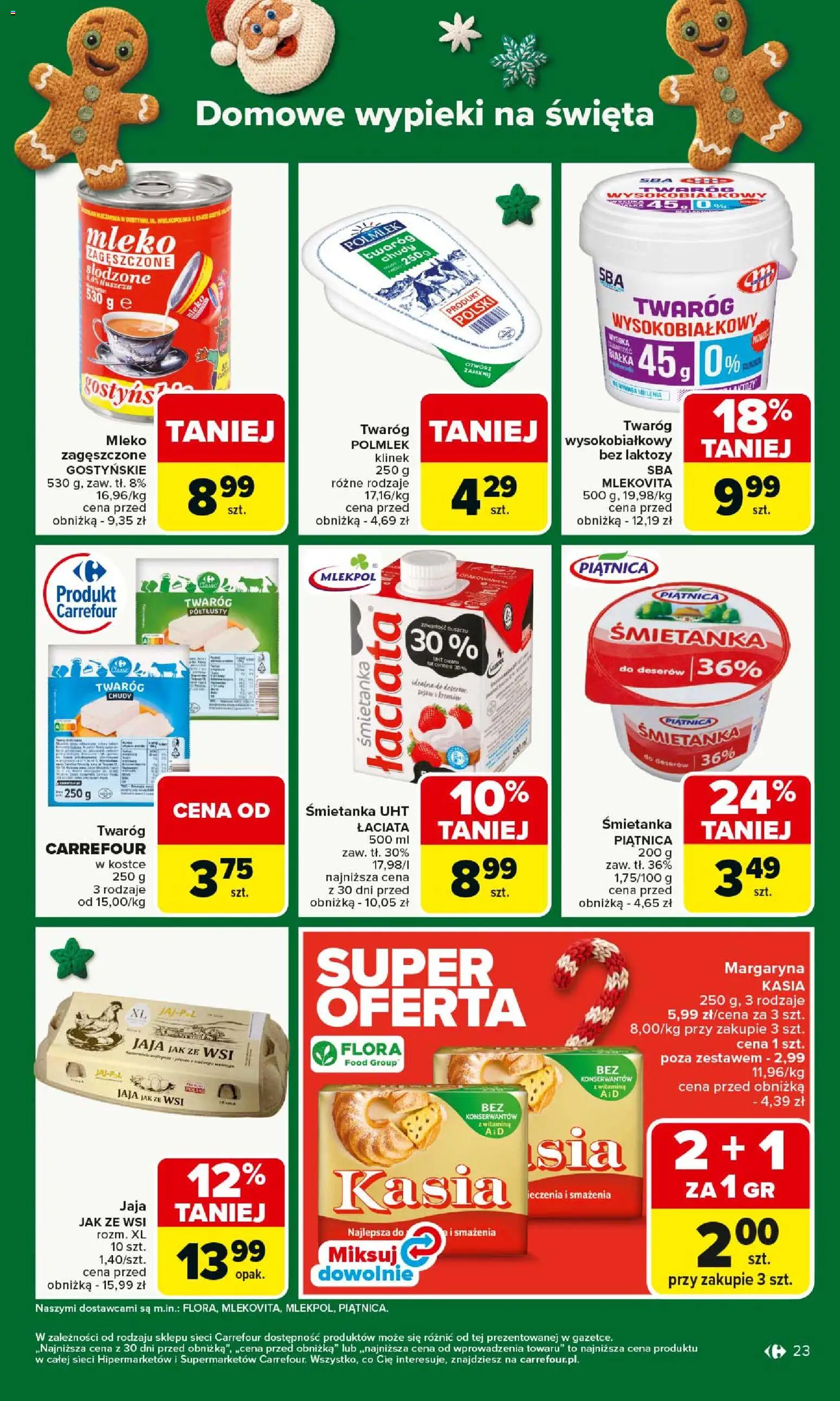 Carrefour Gazetka od 08.12.2025 | Strona: 27 | Produkty: Bez laktozy, Mleko, Twaróg, Jaja