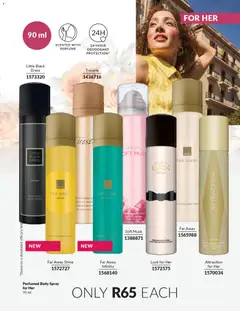 Avon specials catalogue – valid from 01.04.2026 | Page: 57 | Products: Dress, Body spray, Perfume, Deodorant