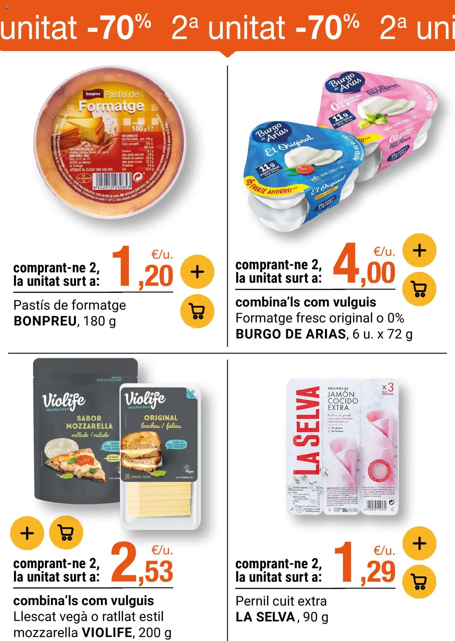 Bonpreu folleto │ válido desde el 17.03.2026 | Página: 14 | Productos: Jamón, Bolsa