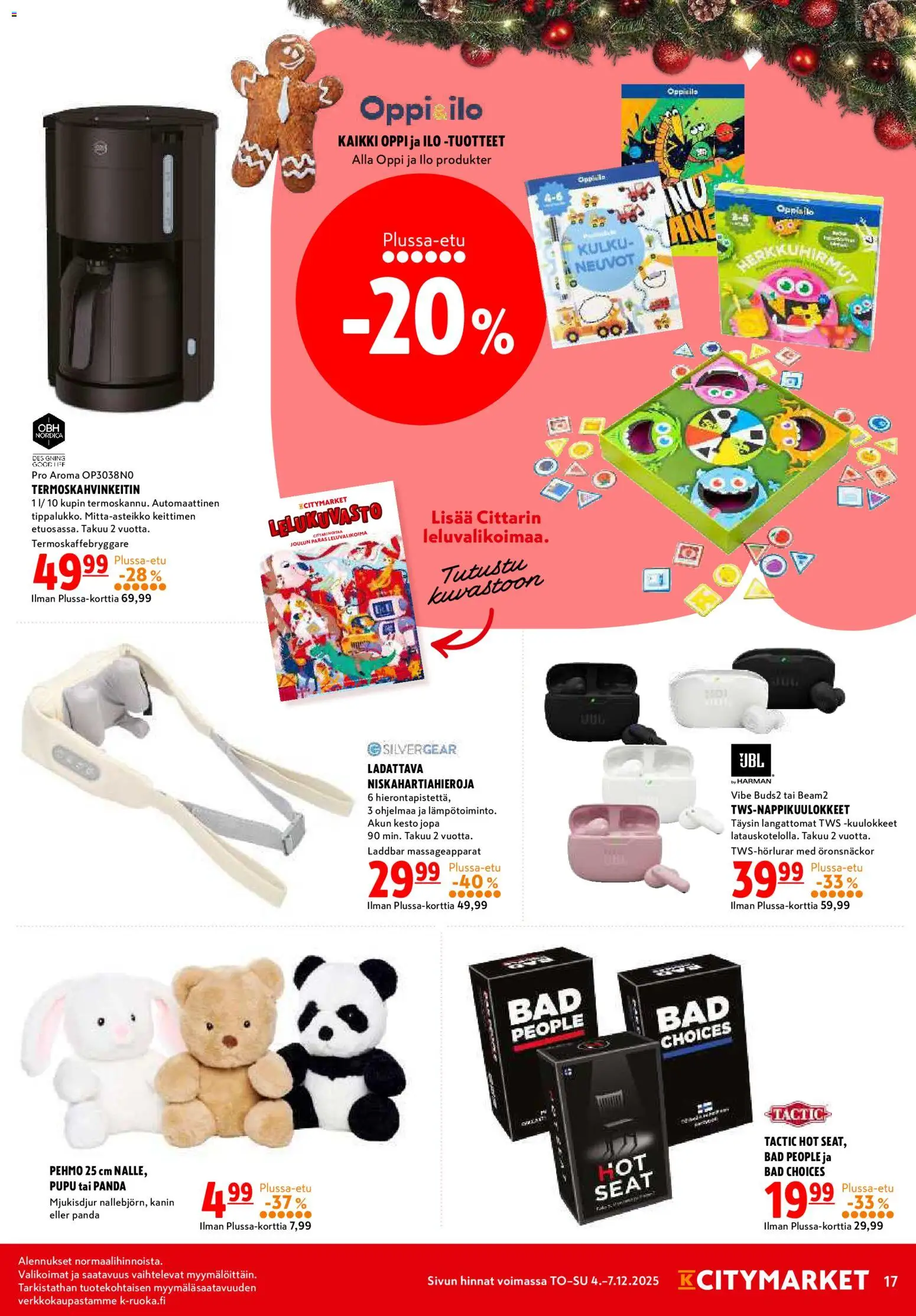 K-Citymarket tarjoukset – voimassa 04.12.2025 alkaen | Sivu: 17