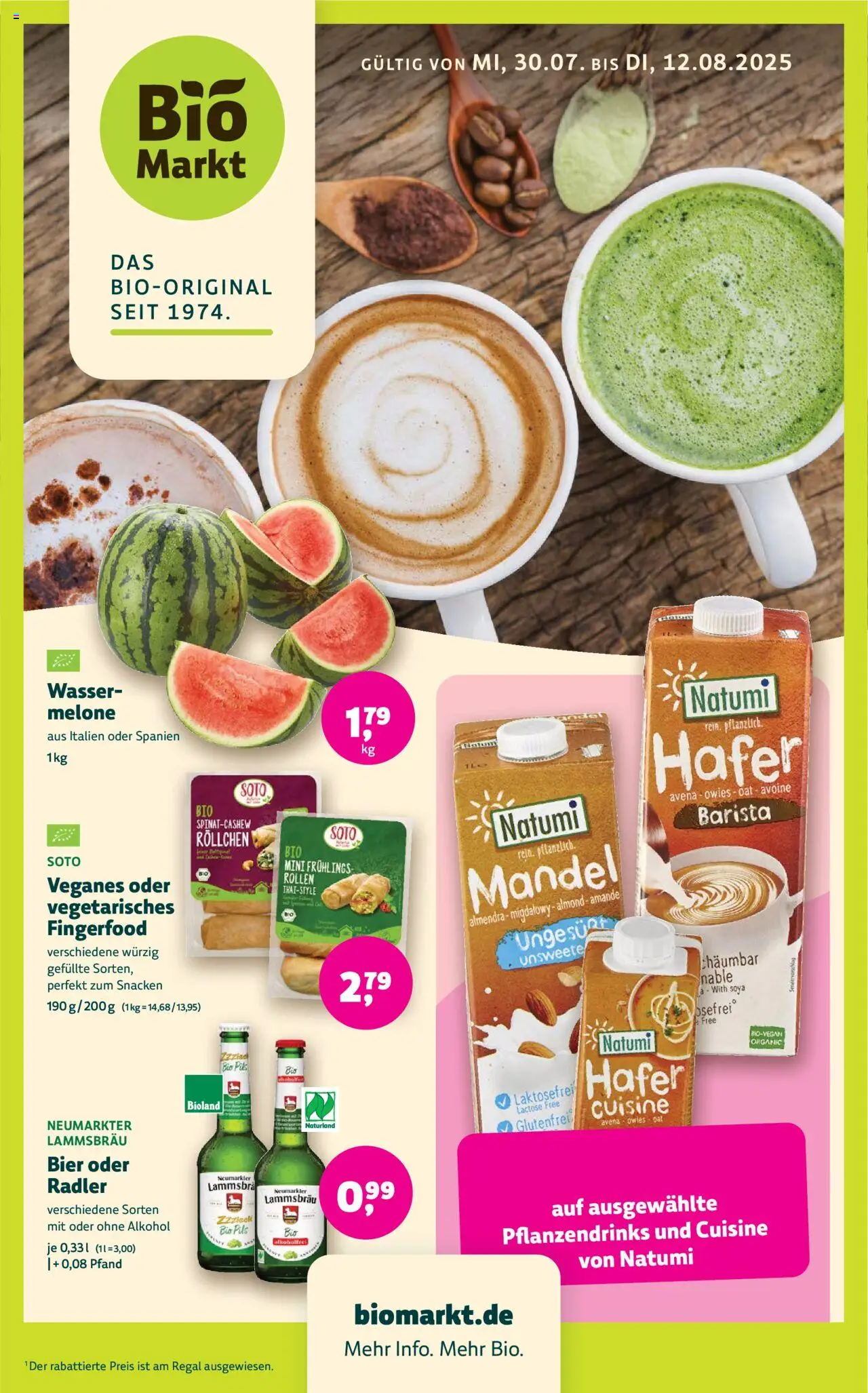 BioMarkt Prospekt - gültig ab dem 30.07.2025 | Seite: 1 | Produkte: Bier, Regal, Pils, Radler