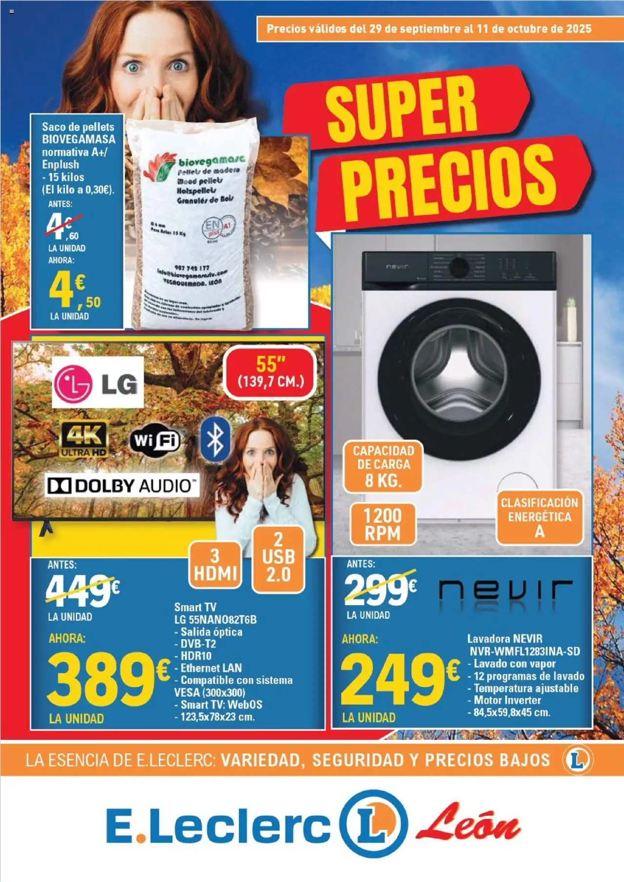 E.Leclerc folleto │ válido desde el 29.09.2025 | Página: 1 | Productos: Lavadora