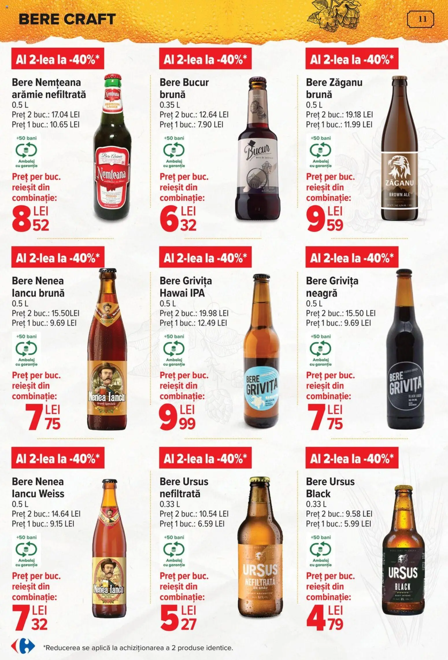 Noul catalog Carrefour – valabil de la 15.04.2026 | Pagină: 11 | Produse: Bere