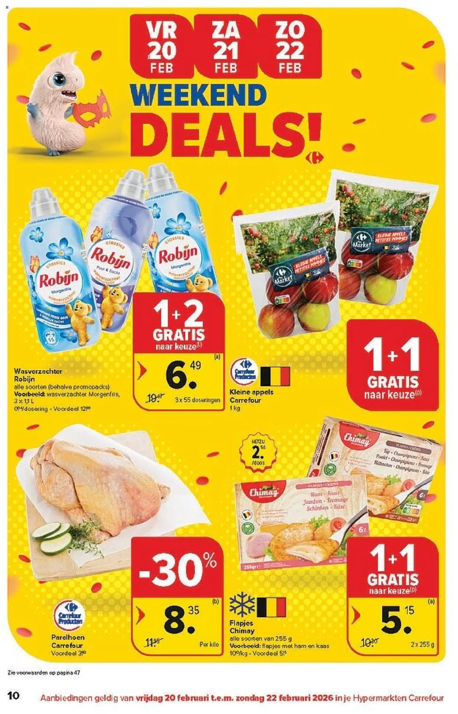 {H1} | Pagina: 10 | Producten: Ham, Appels, Wasverzachter, Robijn