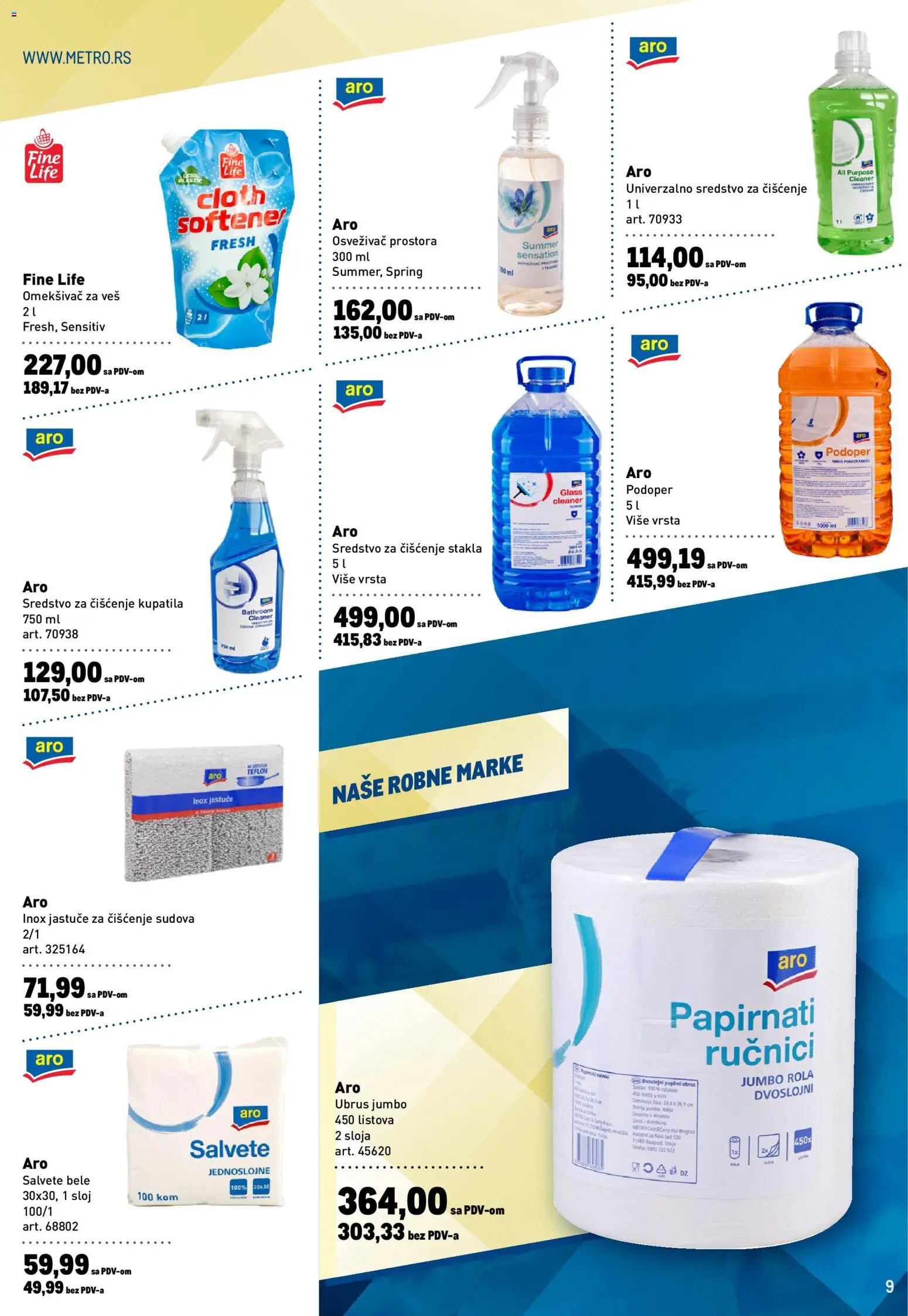 Metro katalog - važi od 08.01.2026 | Strana: 9 | Proizvode: Telefon, Salvete, Osvezivac prostora, Omekšivač za veš