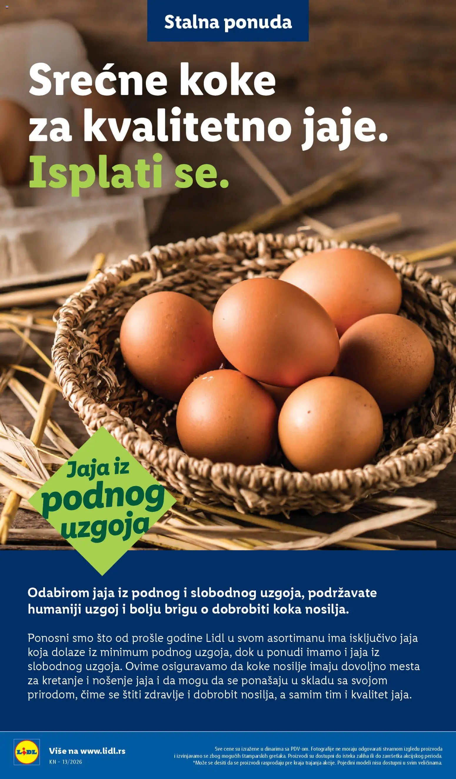 Lidl katalog - važi od 26.03.2026 | Strana: 22 | Proizvode: Sto, Jaja