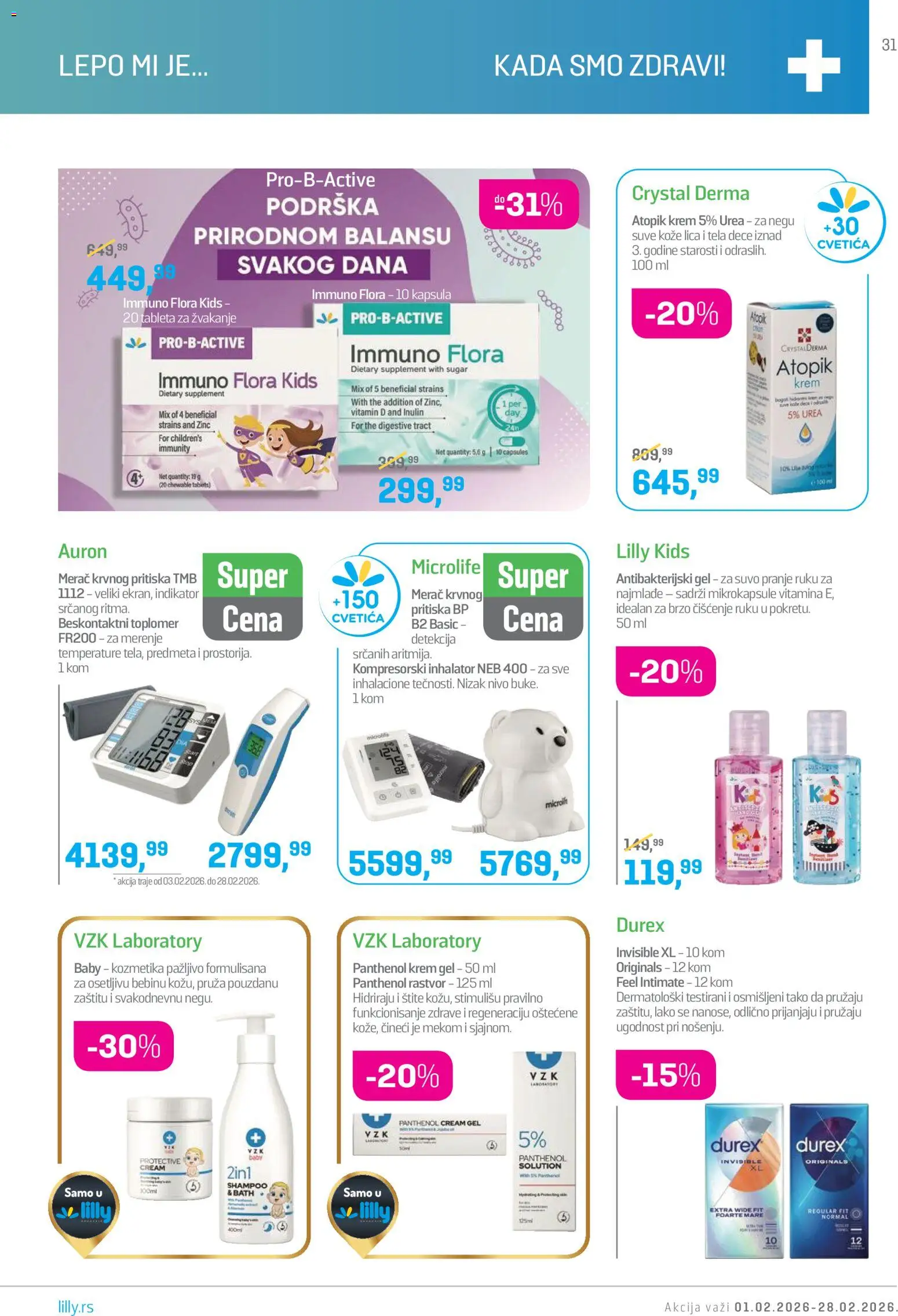 Lilly drogerie katalog - važi od 01.02.2026 | Strana: 31 | Proizvode: Toplomer
