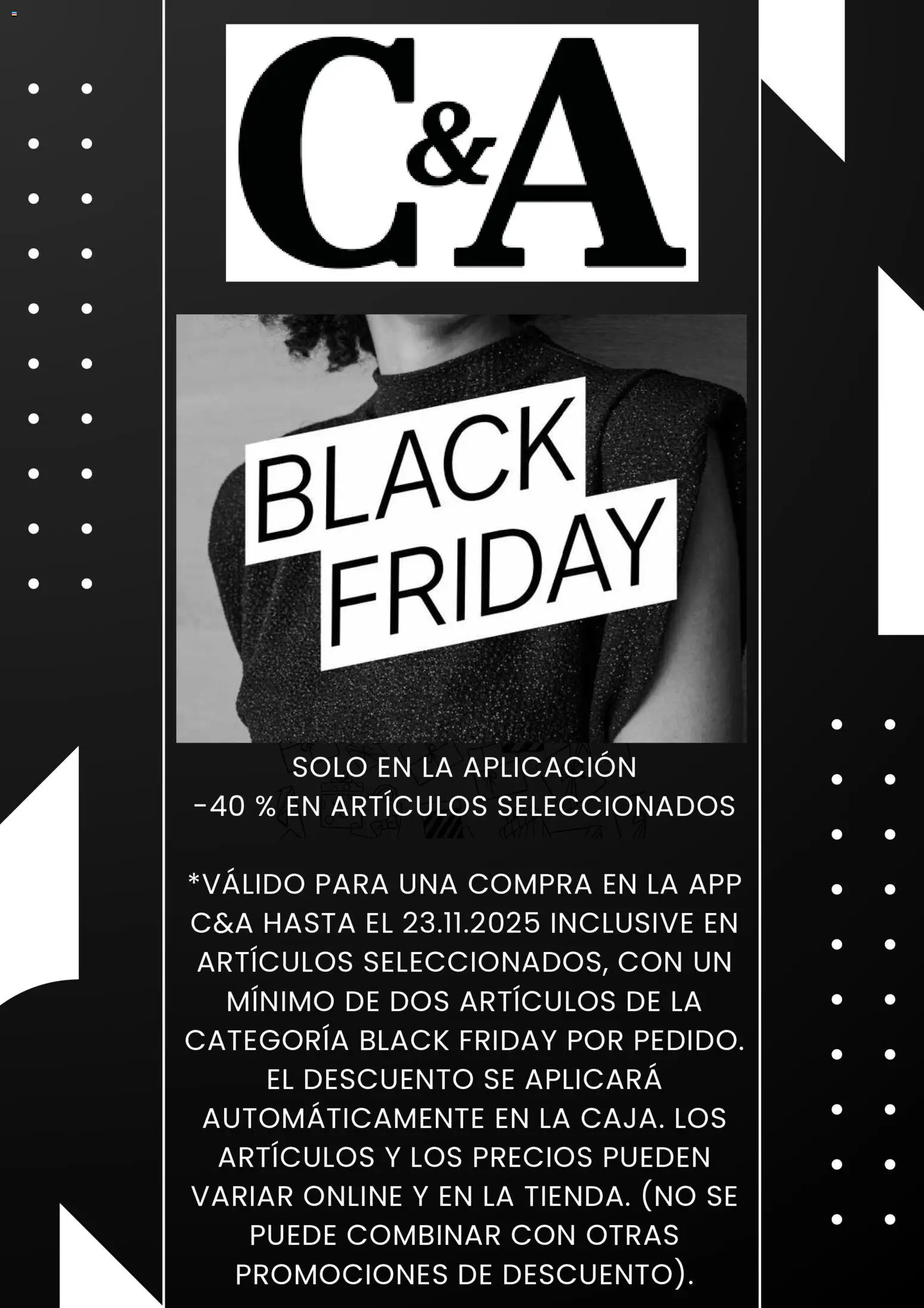 C&A Black Friday aviso │ válido desde el 21.11.2025 | Página: 1