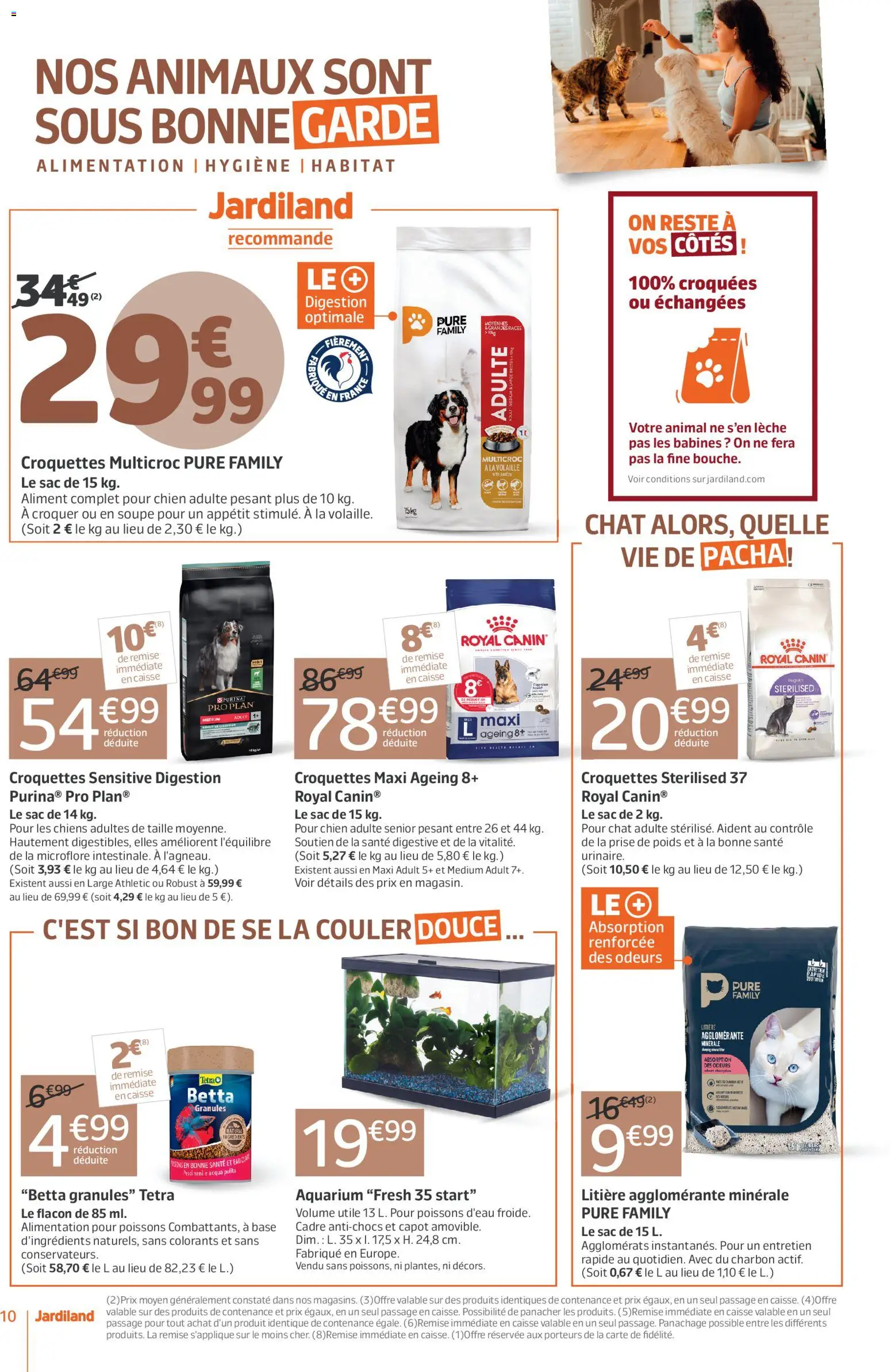 {H1} | Page: 10 | Produits: Soupe, Base, Poids, Litière