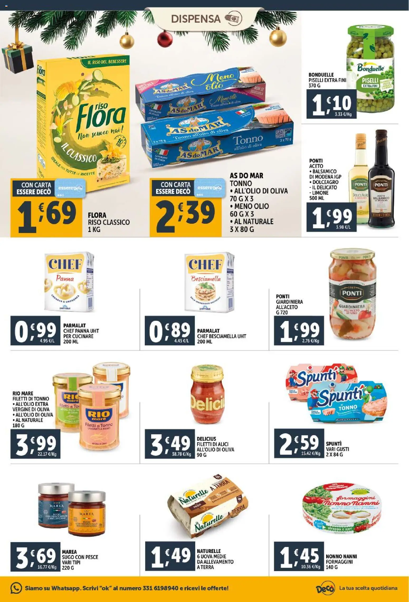 Volantino Decò del 15.12.2025 | Pagina: 21 | Prodotti: Uova, Limone, Tonno, Alici