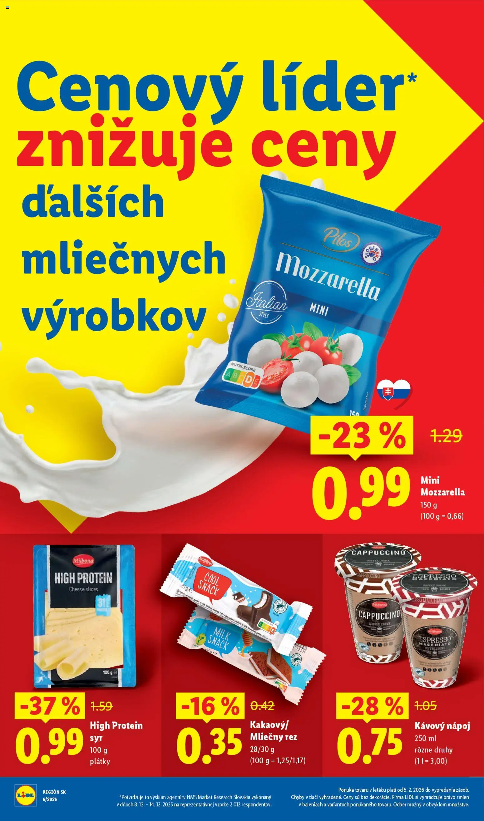 Nové Lidl akcie – leták je platný od 09.03.2026 | Strana: 10 | Produkty: Mozzarella, Protein