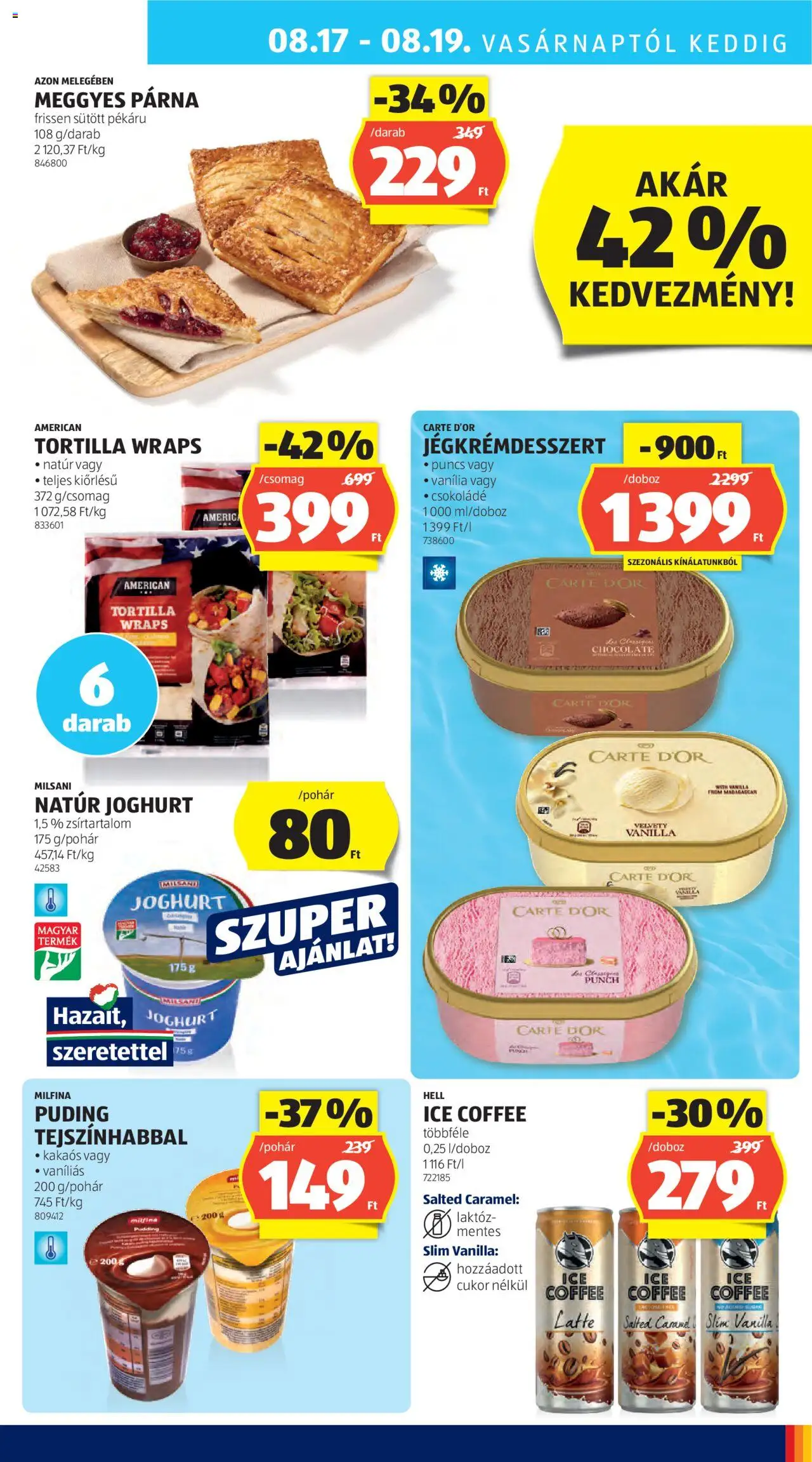 Aldi akciós ujság - amely érvényes a következő dátumtól: 14.08.2025 | Oldal: 31 | Termékek: Puding, Párna, Joghurt, Cukor