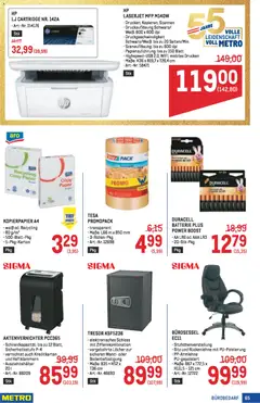 Metro angebote Profi ab 05.03.2026 gültig | Seite: 65 | Produkte: Aktenvernichter, Batterie