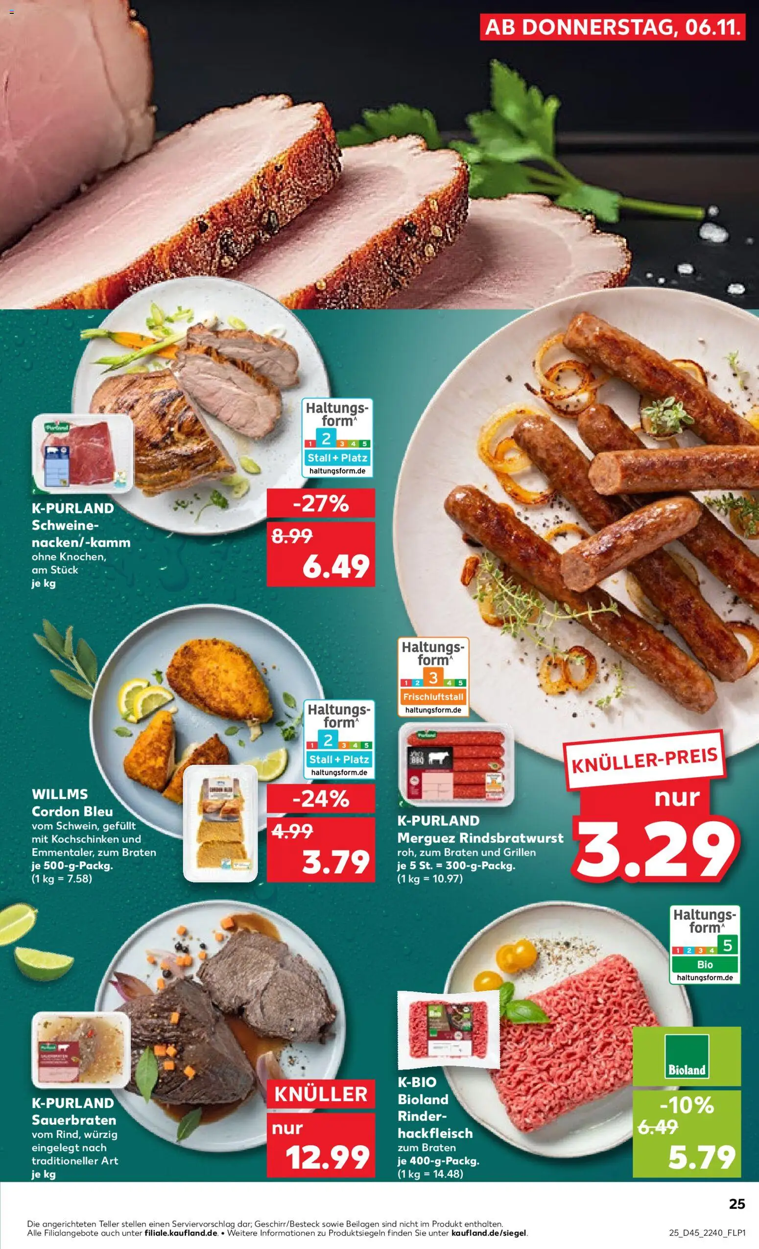 Kaufland prospekt Stuttgart	 – gültig ab 06.11.2025 | Seite: 25 | Produkte: Hackfleisch