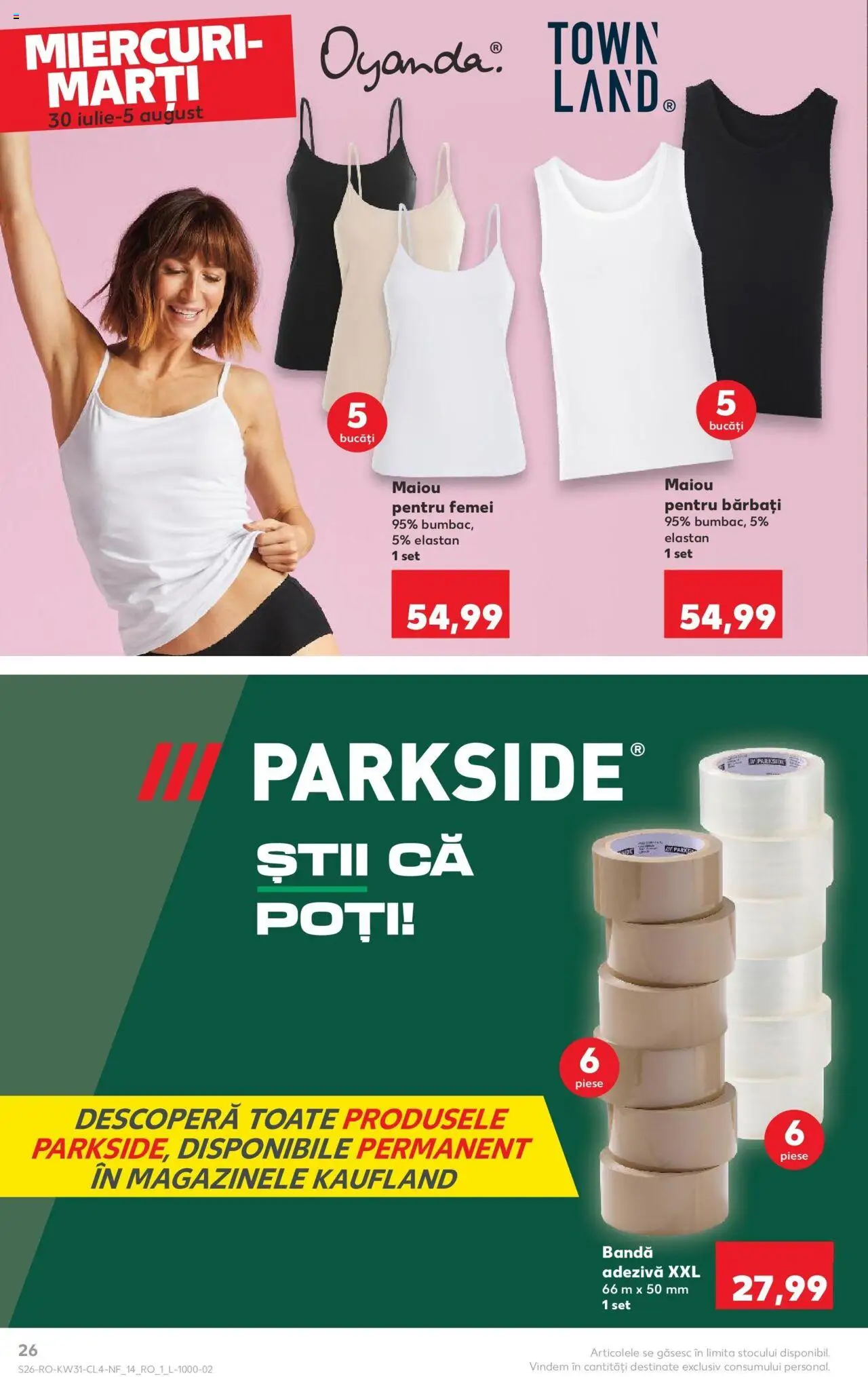 Catalog Kaufland - Brașov – valabil de la 30.07.2025 | Pagină: 26 | Produse: Top, Maiou