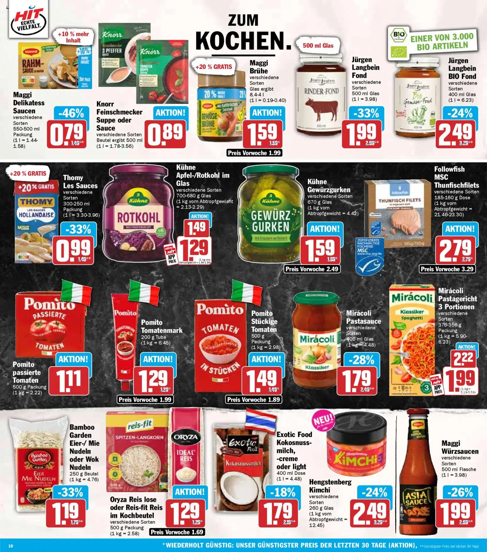 HIT - Hessen – gültig ab 03.11.2025 | Seite: 10 | Produkte: Tomaten, Creme, Reis, Gurken