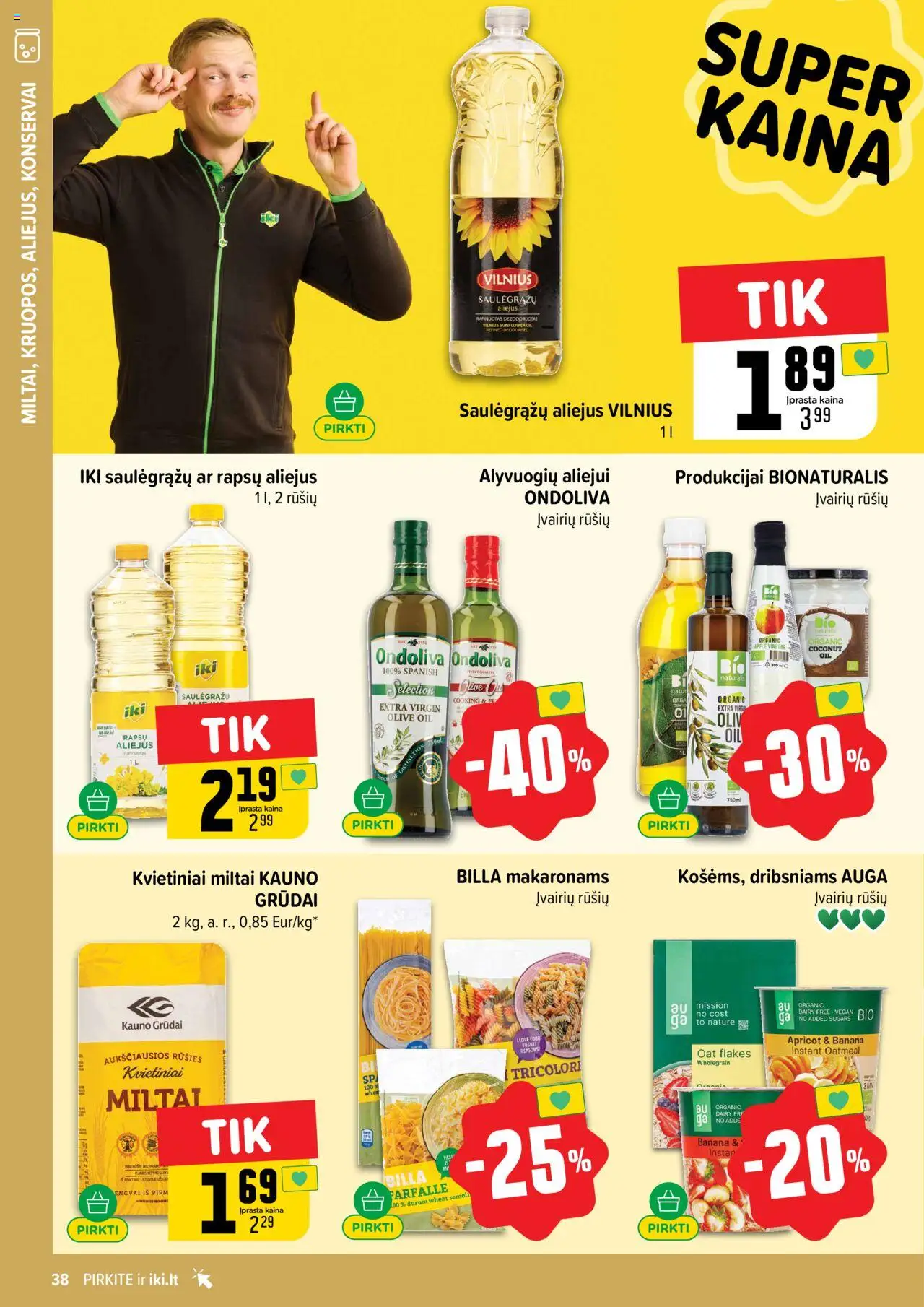 IKI leidinys│galioja nuo 18.08.2025 | Puslapis: 38 | Prekių: Aliejus, Konservai, Miltai