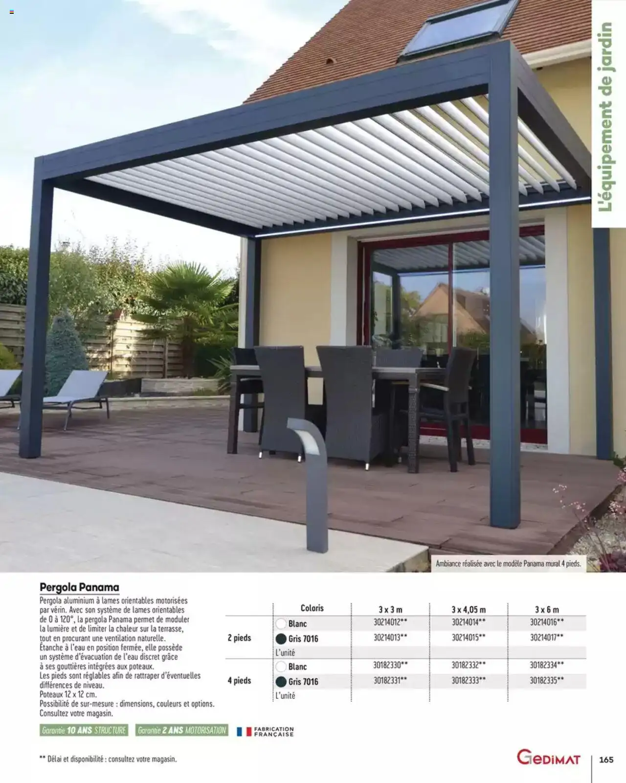  | Page: 165 | Produits: Pergola