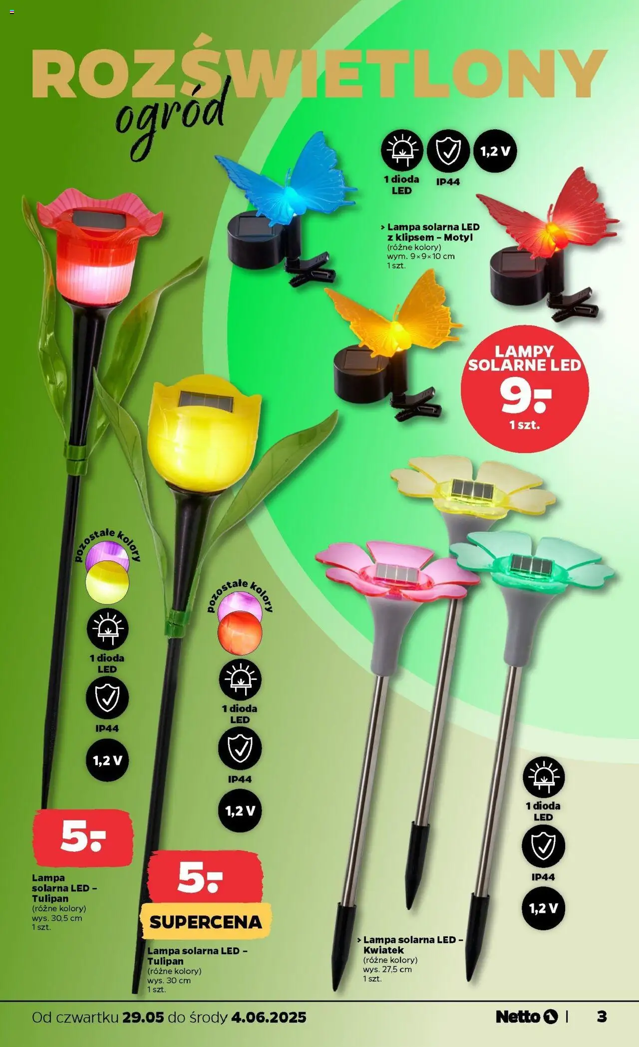 Netto gazetka - Spożywcza od 29.05.2025 | Strona: 23 | Produkty: Lampa solarna, Lampa