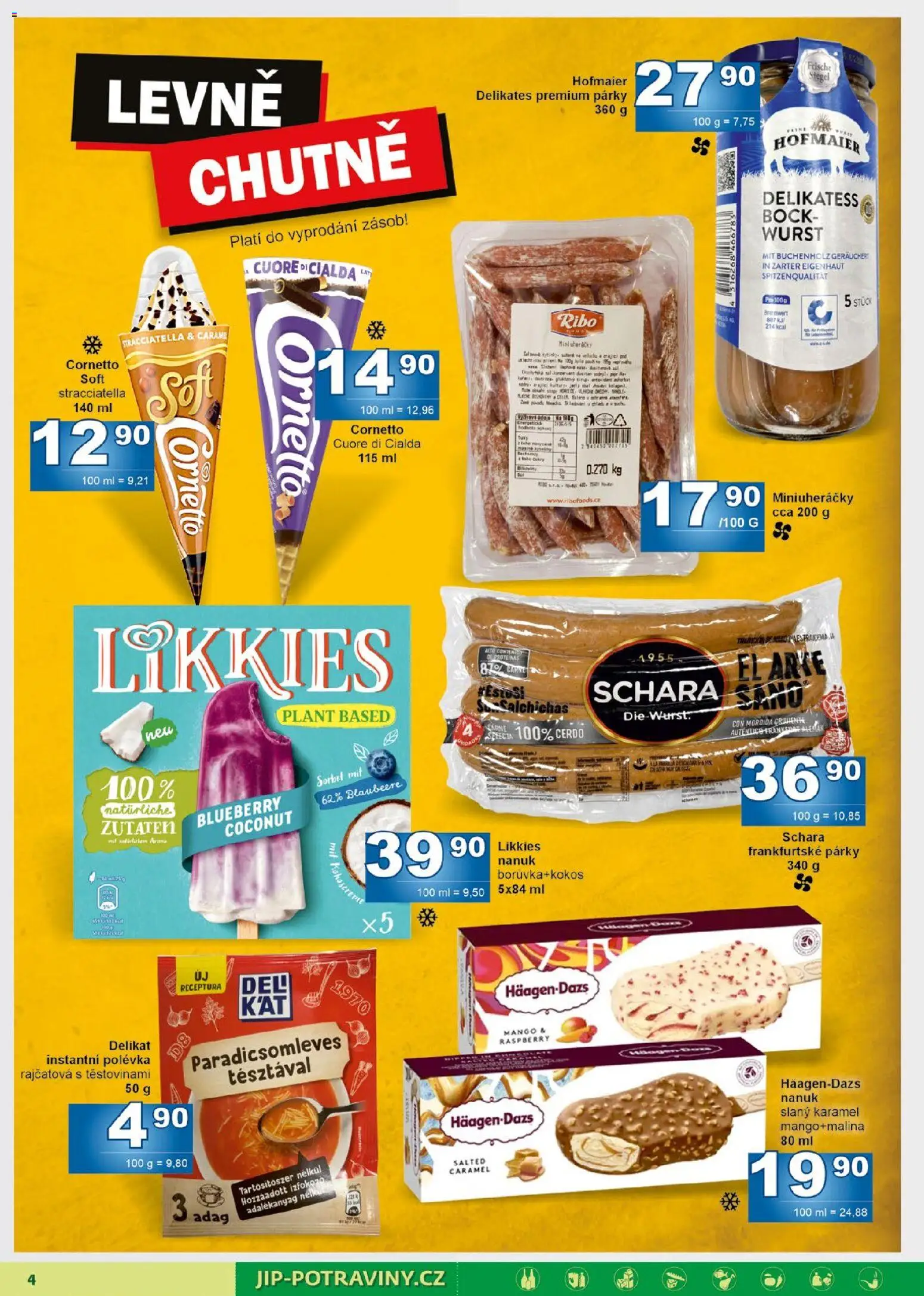 Jip leták od 05.11.2025 | Strana: 4 | Produkty: Slaný karamel, Nanuk, Mango, Sorbet