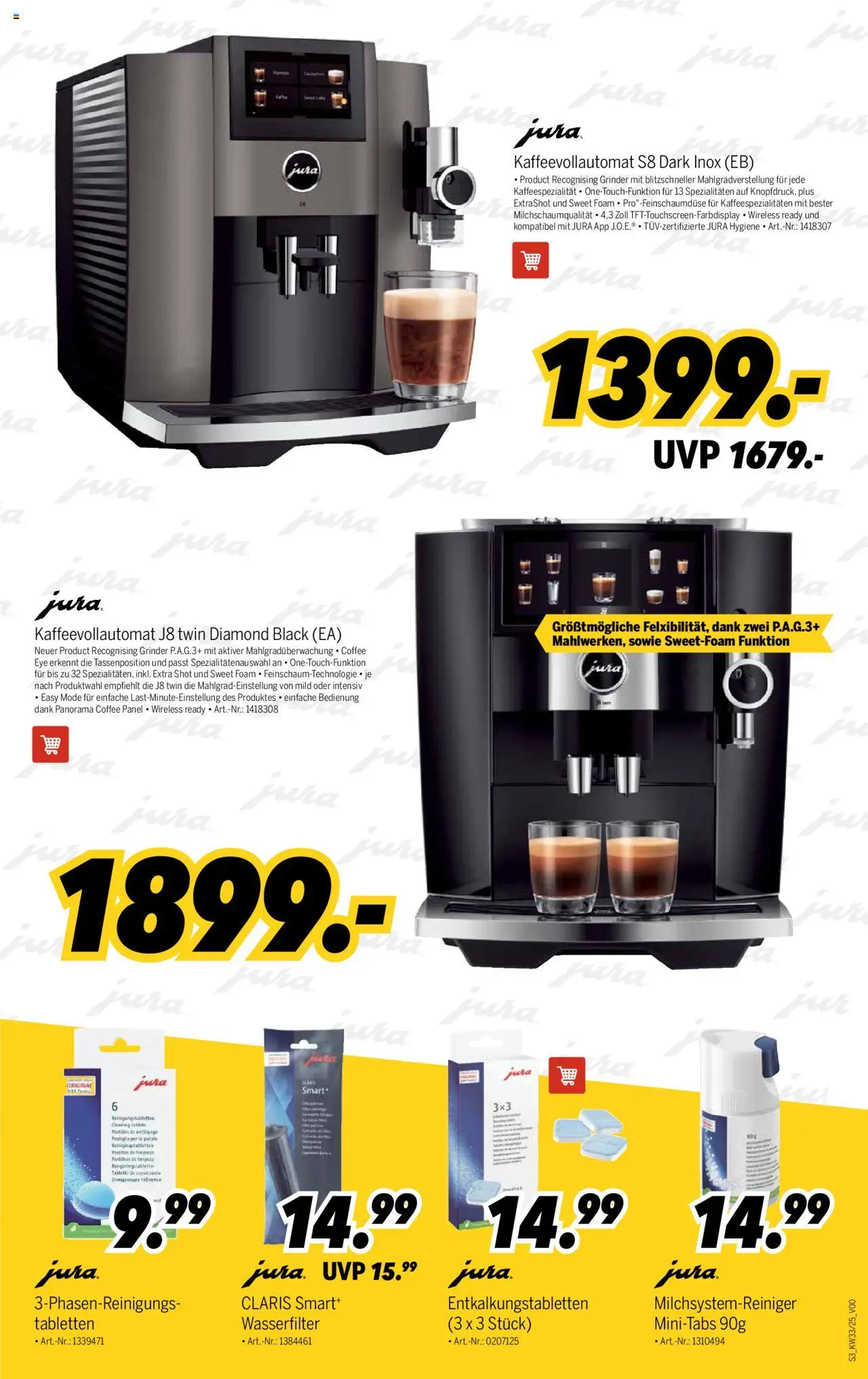 Medimax Prospekt 	 - gültig ab dem 09.08.2025 | Seite: 3 | Produkte: Jura, Kaffeevollautomat