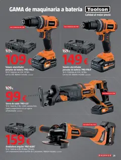 Vista previa Bauhaus folleto válido desde el 23.10.2025 | Página: 21 | Productos: Disco, Batería