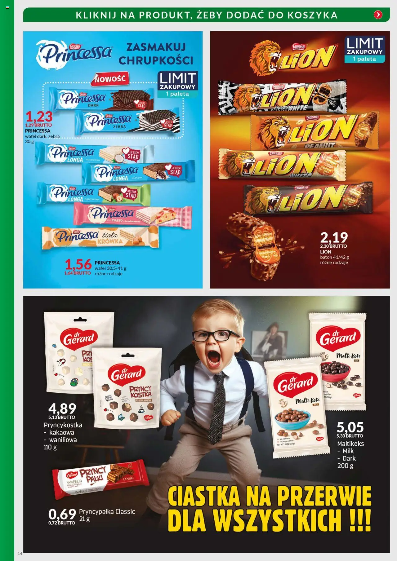 Eurocash Gazetka - Powrót do Szkoły od 04.08.2025 | Strona: 14 | Produkty: Ciasto, Krowka, Wafelki, Ciastka