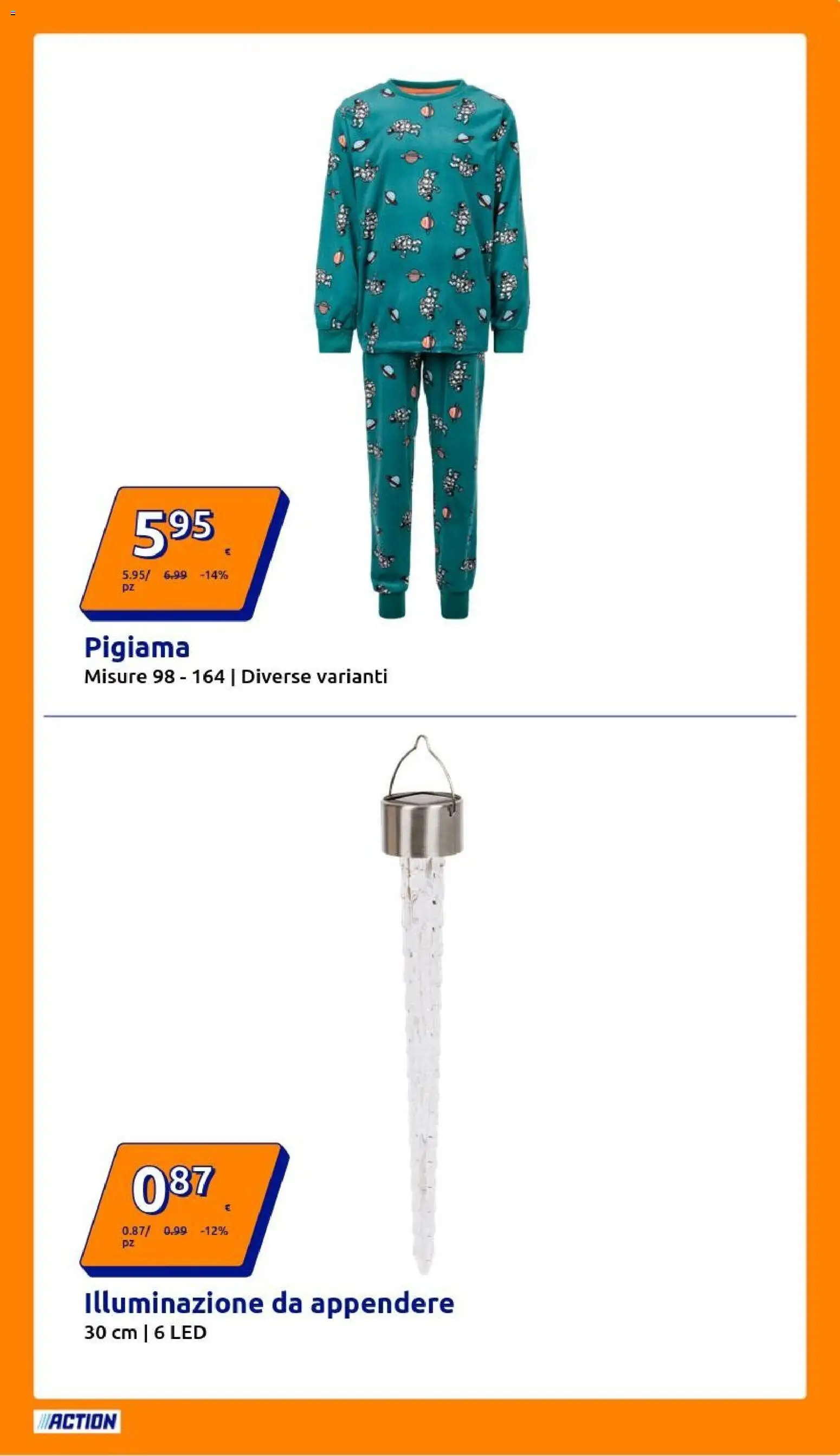 Volantino Action del 29.10.2025 | Pagina: 7 | Prodotti: Pigiama