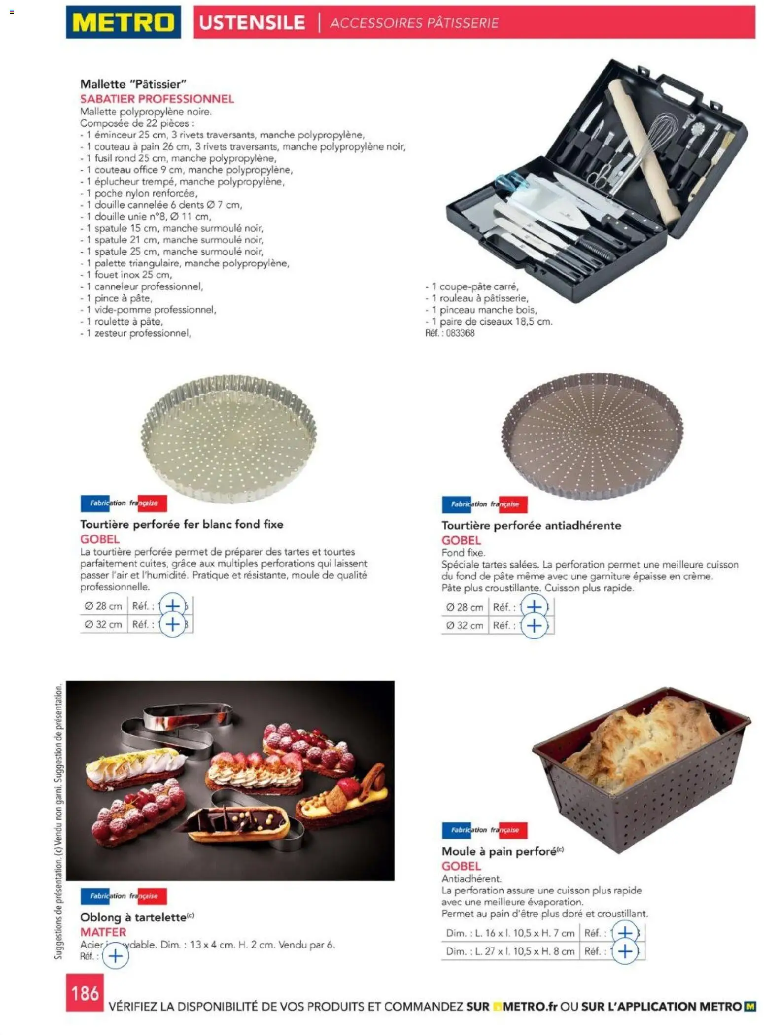 {H1} | Page: 186 | Produits: Spatule, Pinceau, Ciseaux, Pain