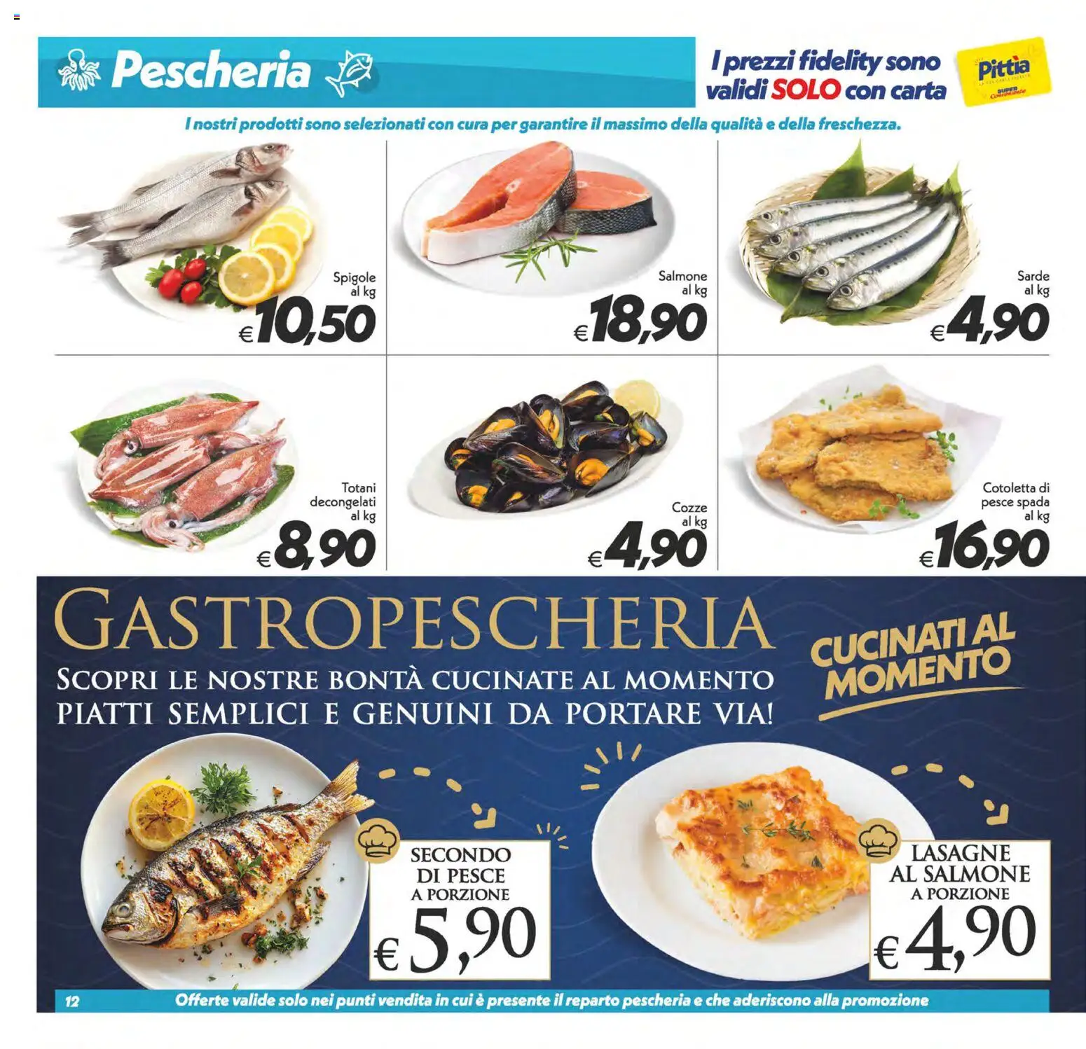 Volantino SuperConveniente del 23.01.2026 | Pagina: 12 | Prodotti: Salmone, Pesce, Cozze, Pesce spada