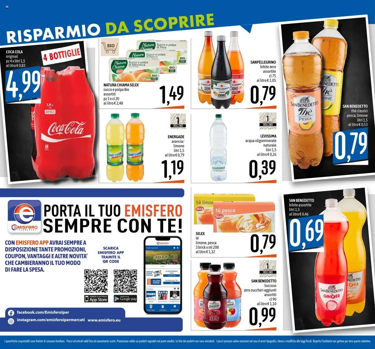 Volantino Emisfero del 07.08.2025 | Pagina: 6 | Prodotti: Tè, Limone, Bibite, Coca Cola