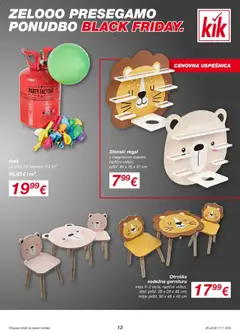 Kik katalog akcije – veljaven od 17.11.2025 | Stran: 13 | Izdelki: Sedezna garnitura, Miza, Stol, Regal