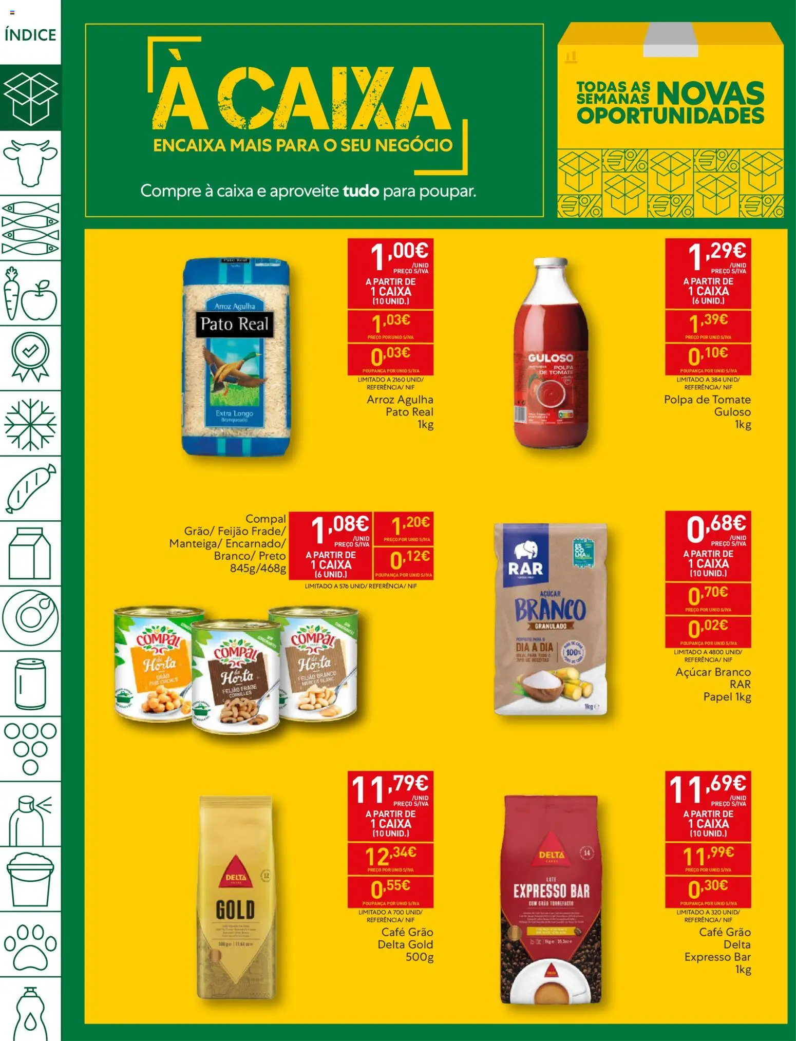 Recheio folheto │ válido de 20.01.2026 | Página: 2 | Produtos: Caixa, Arroz, Açúcar, Tomate