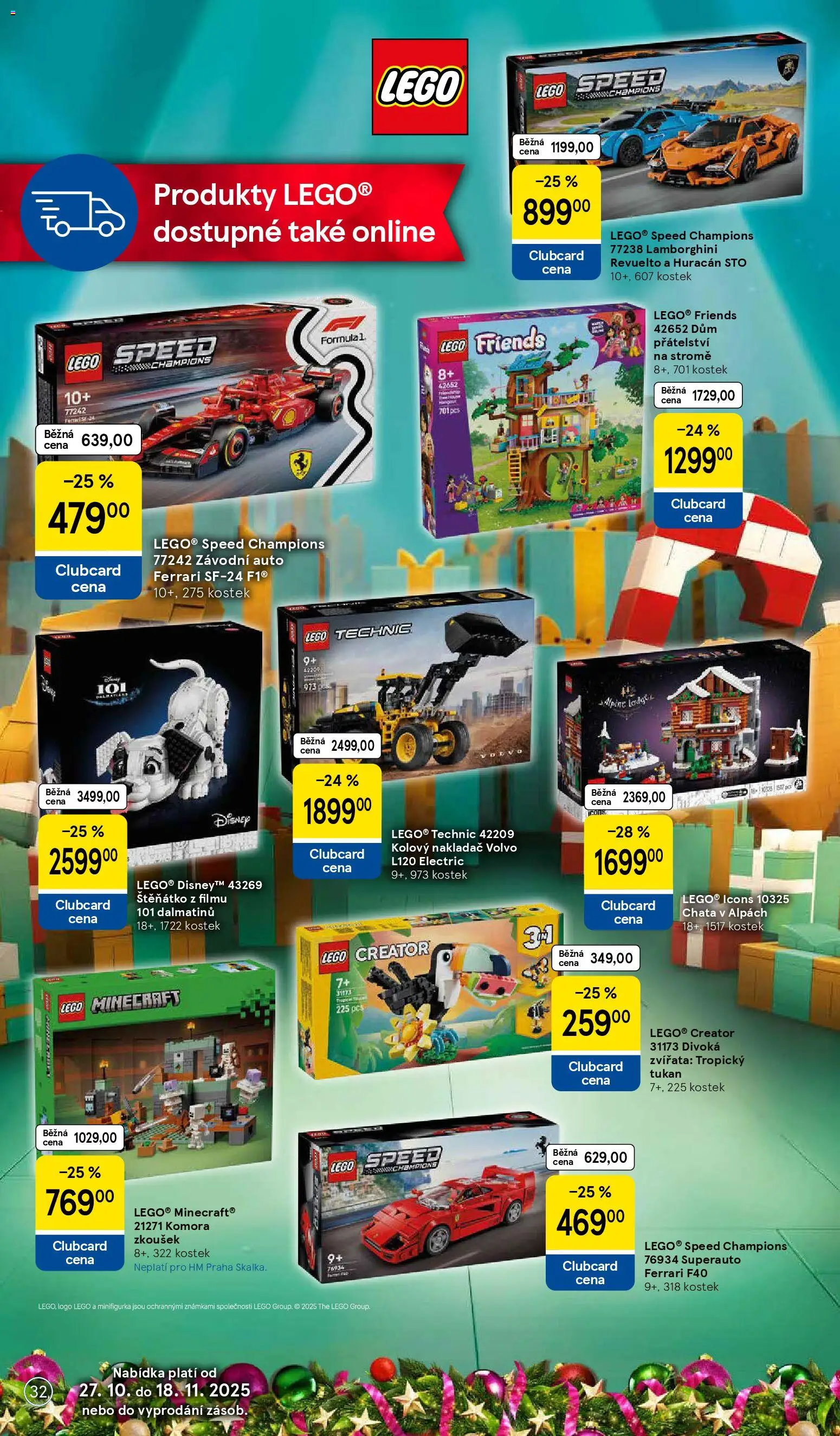 Tesco katalog od 27.10.2025 | Strana: 32 | Produkty: LEGO, Lego Friends