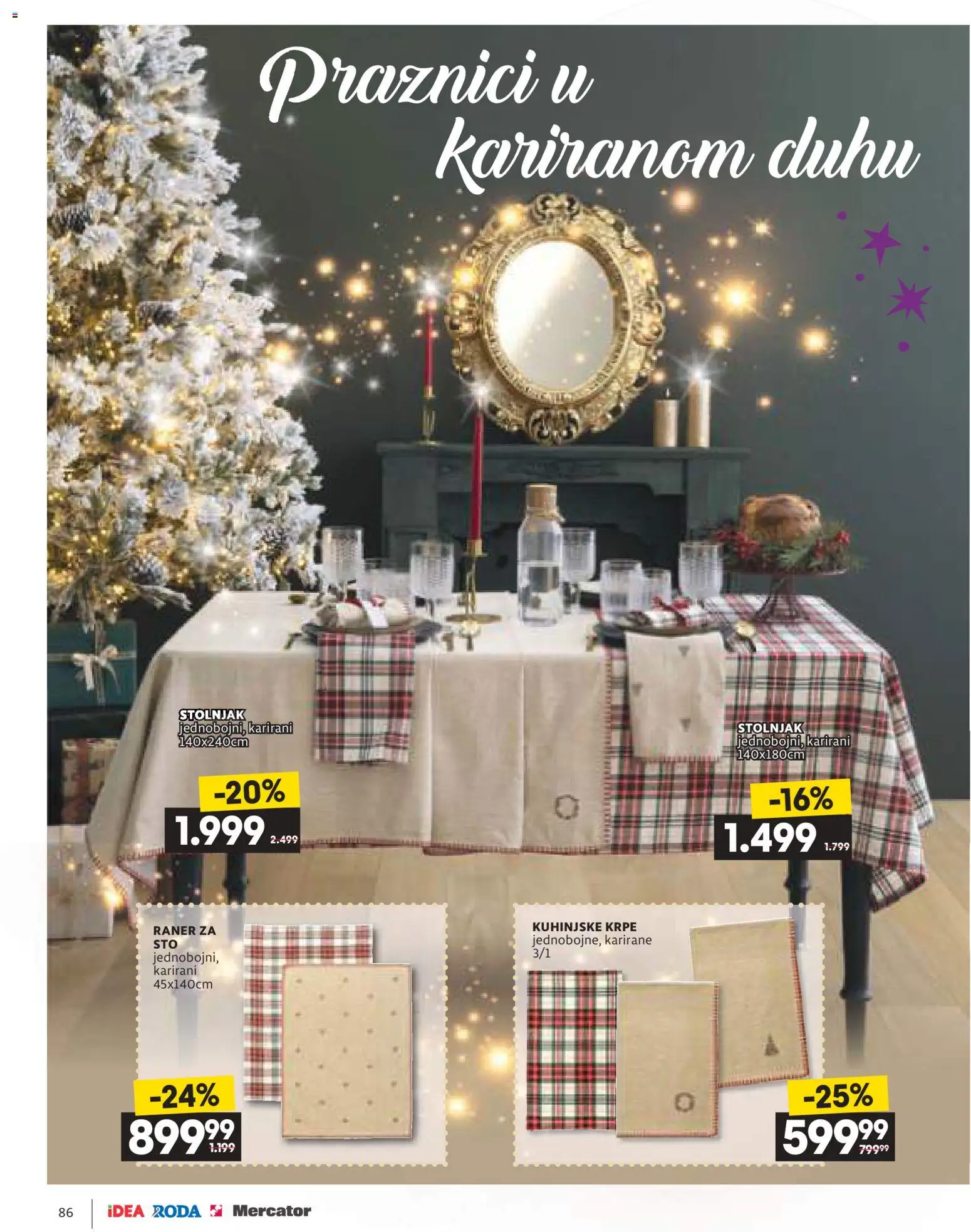 Idea katalog - važi od 11.12.2025 | Strana: 86 | Proizvode: Kuhinjske krpe, Stolnjak