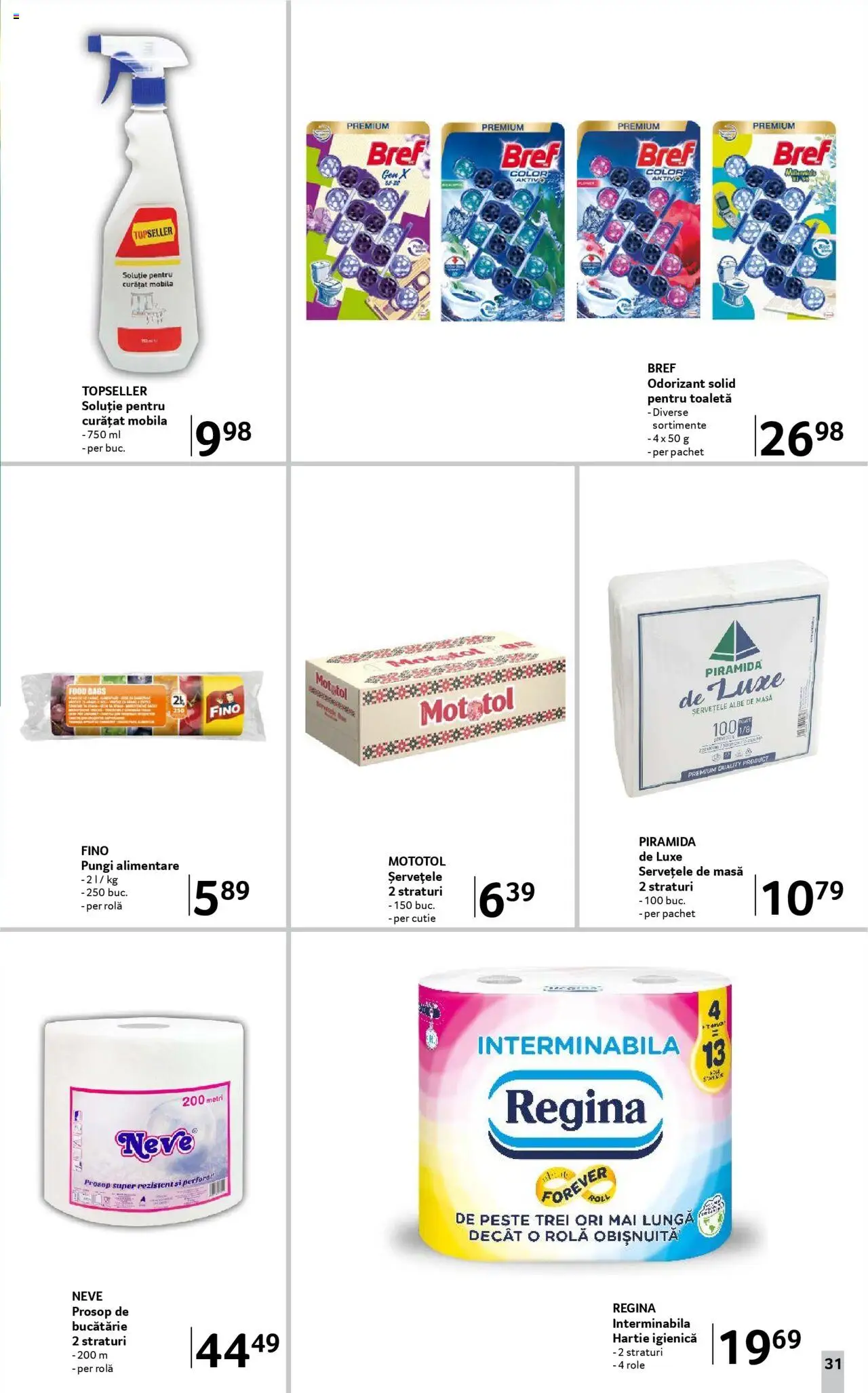 Catalog Selgros - Food – valabil de la 08.08.2025 | Pagină: 31 | Produse: Masă, Role, Cutie, Pește