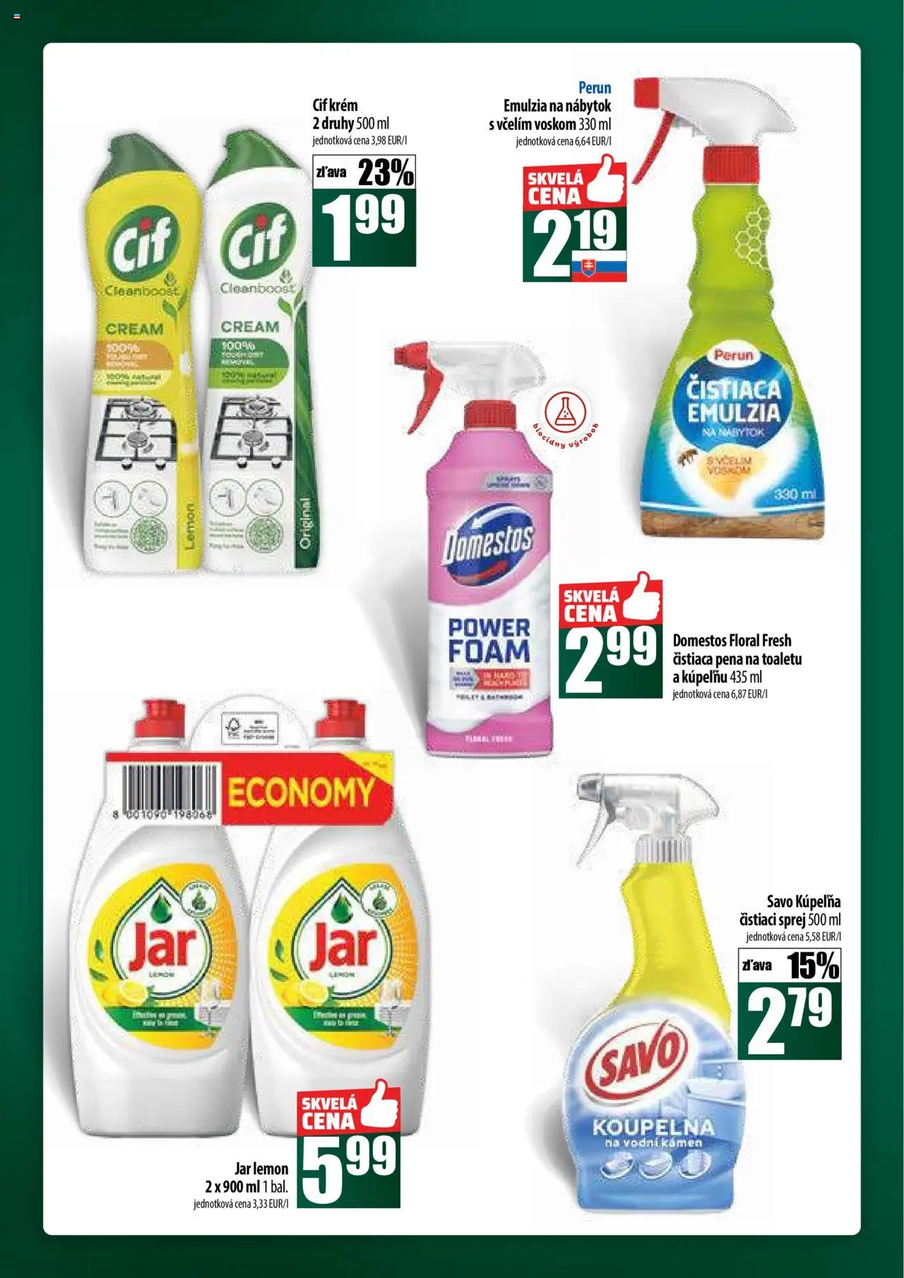COOP Jednota široká ponuka │ platný od 24.07.2025 | Strana: 52 | Produkty: Nábytok, Kúpelňa, Krém, Domestos