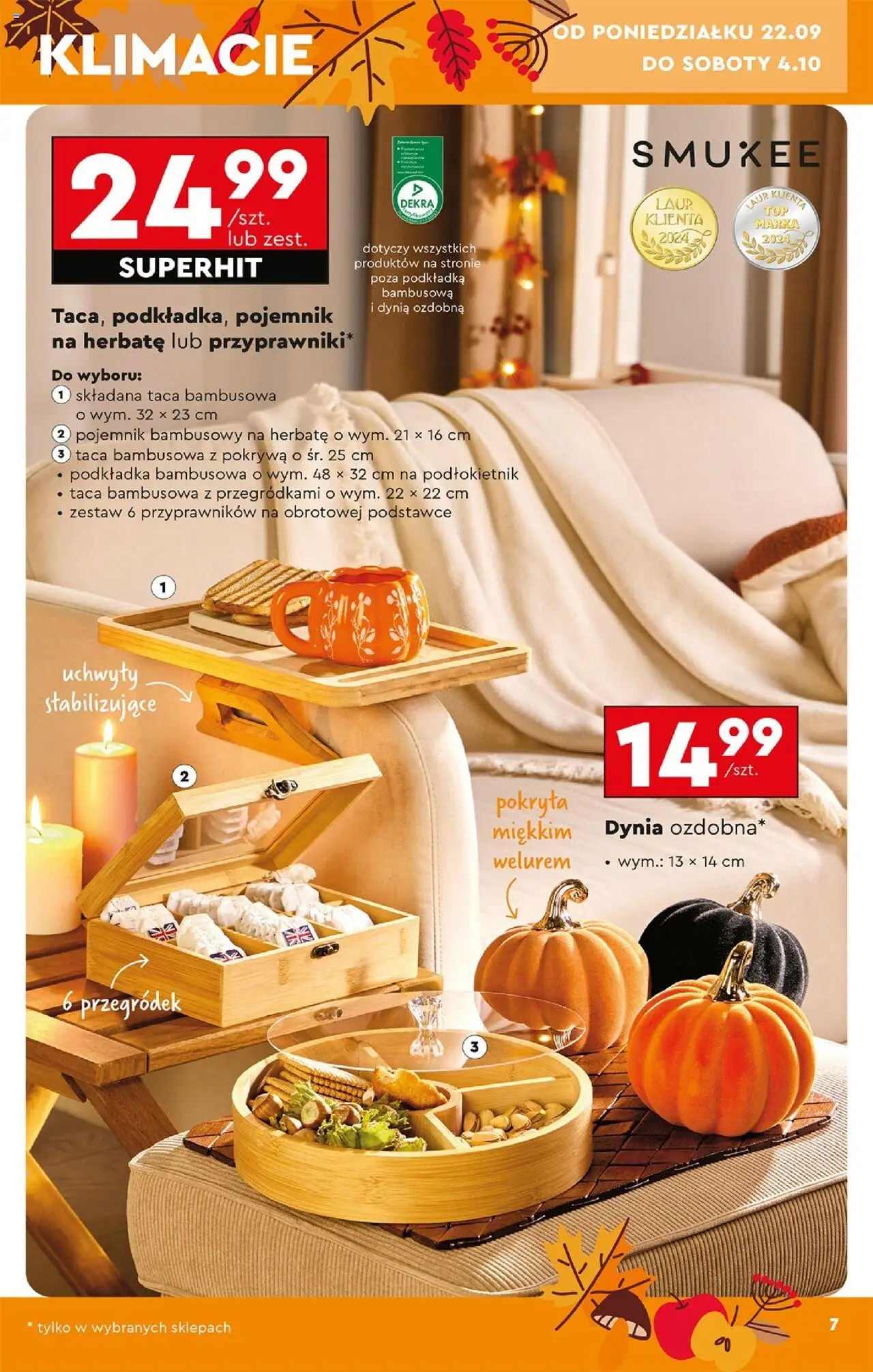 Biedronka gazetka - Hity i inspiracje od 20.09.2025 | Strona: 11 | Produkty: Dynia