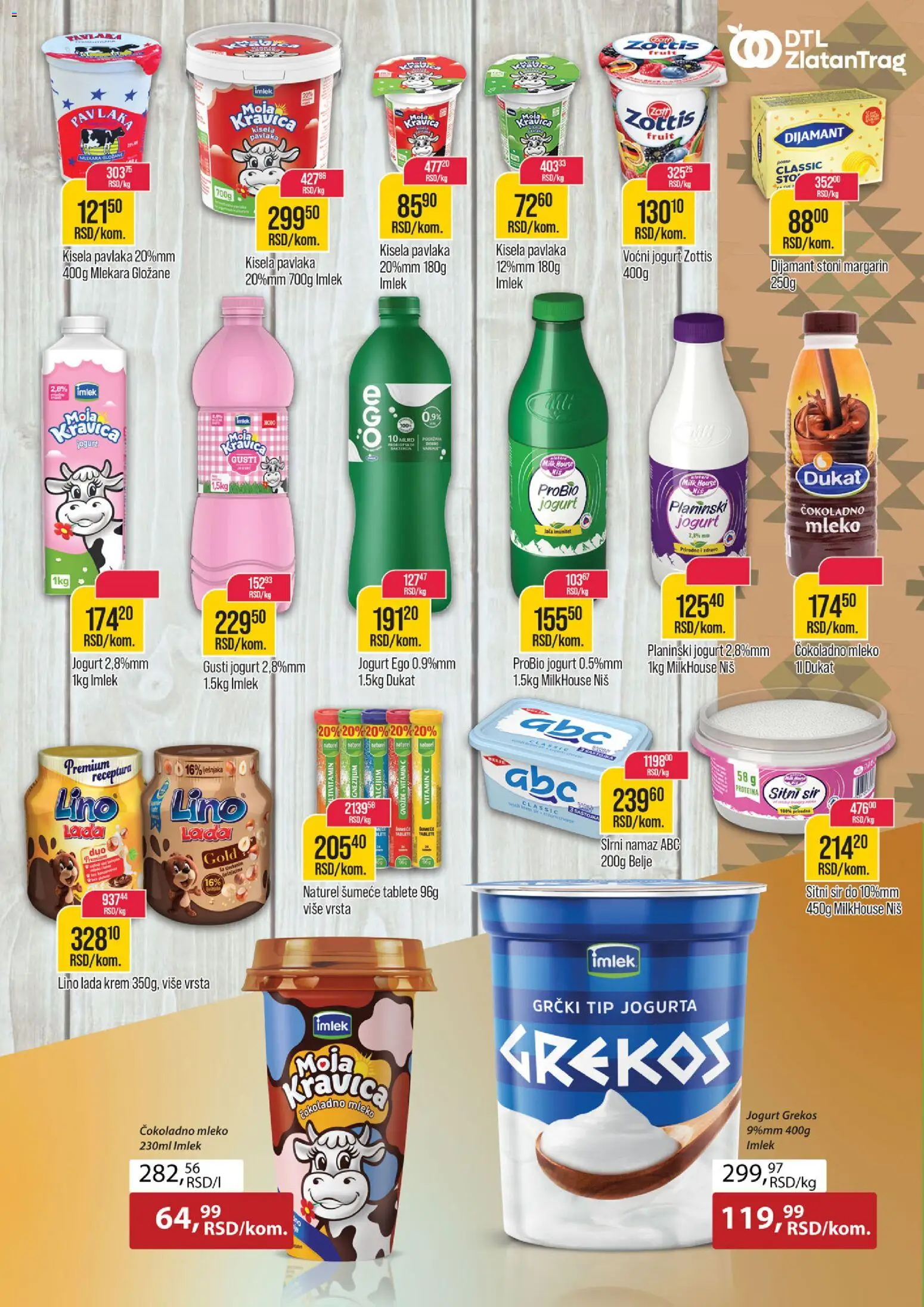 Zlatan Trag katalog - važi od 14.01.2026 | Strana: 5 | Proizvode: Kisela pavlaka, Mleko, Sir, Pavlaka