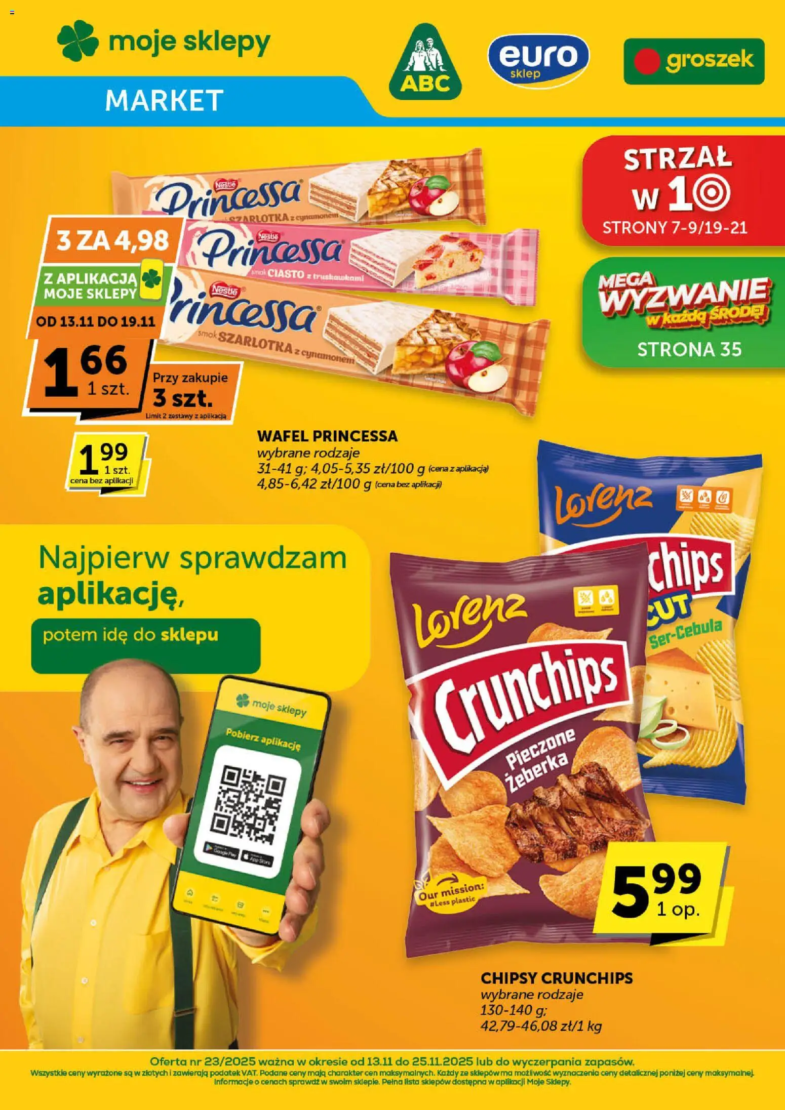 Groszek Gazetka - Market od 13.11.2025 | Strona: 1 | Produkty: Groszek, Chipsy, Ciasto