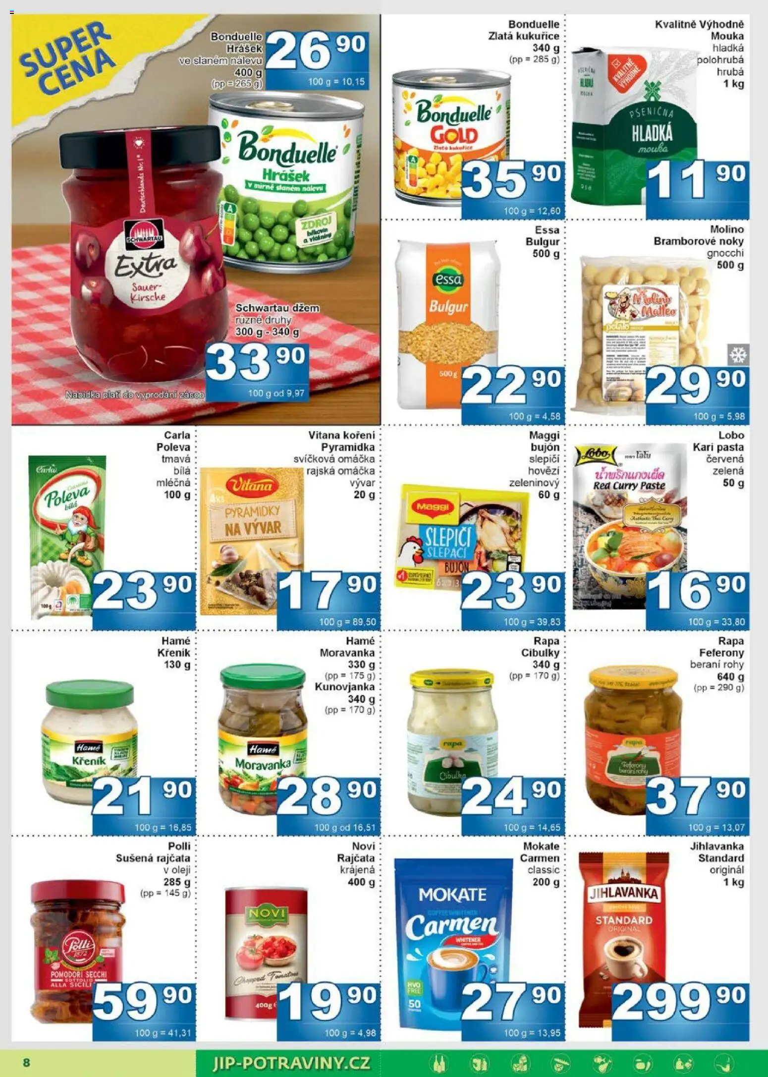 Jip leták od 11.03.2026 | Strana: 8 | Produkty: Maggi, Koření, Vývar, Sušená rajčata